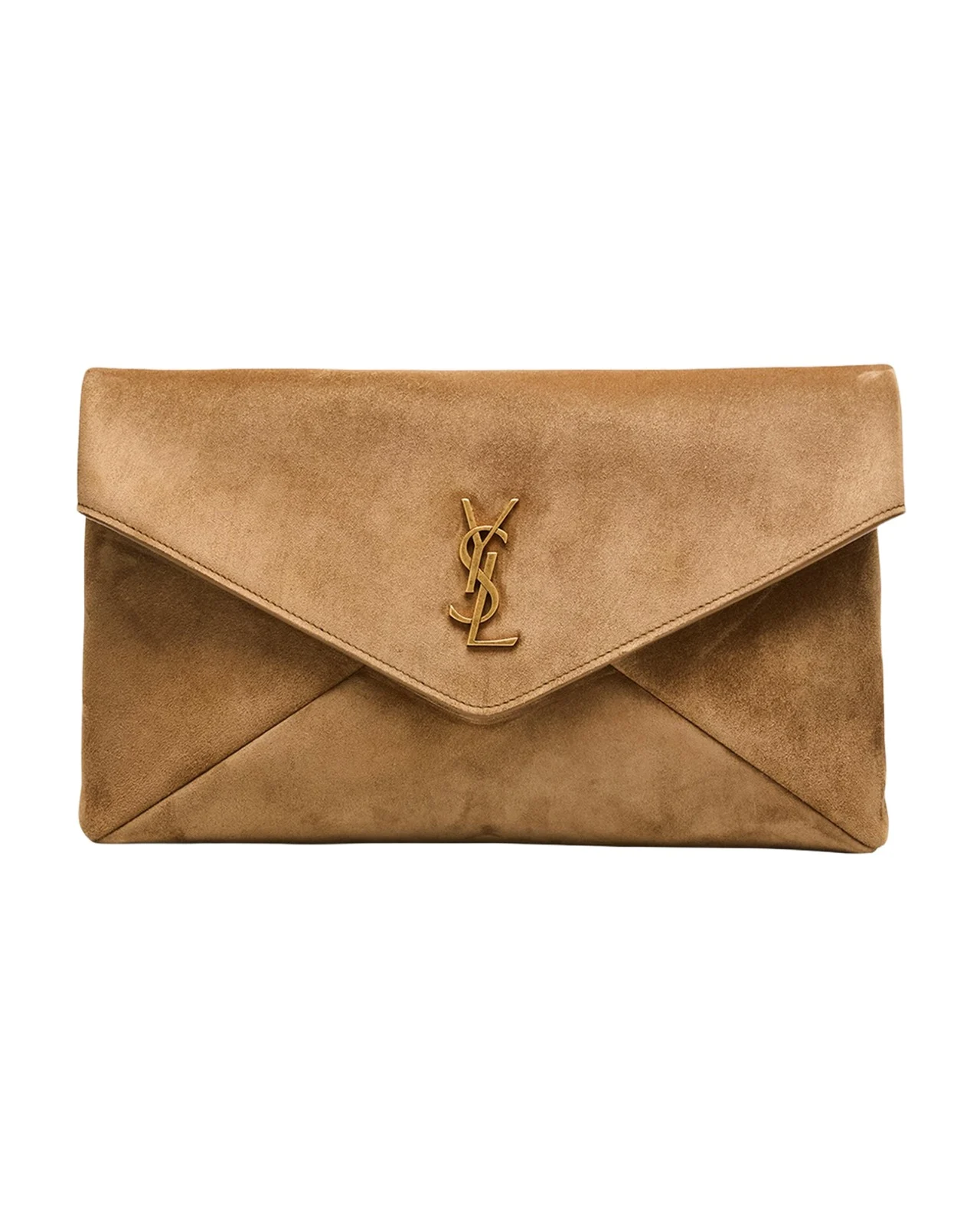 Large YSL Envelope Flap Clutch Bag in Suede Large YSL Envelope Flap Clutch Bag in Suede