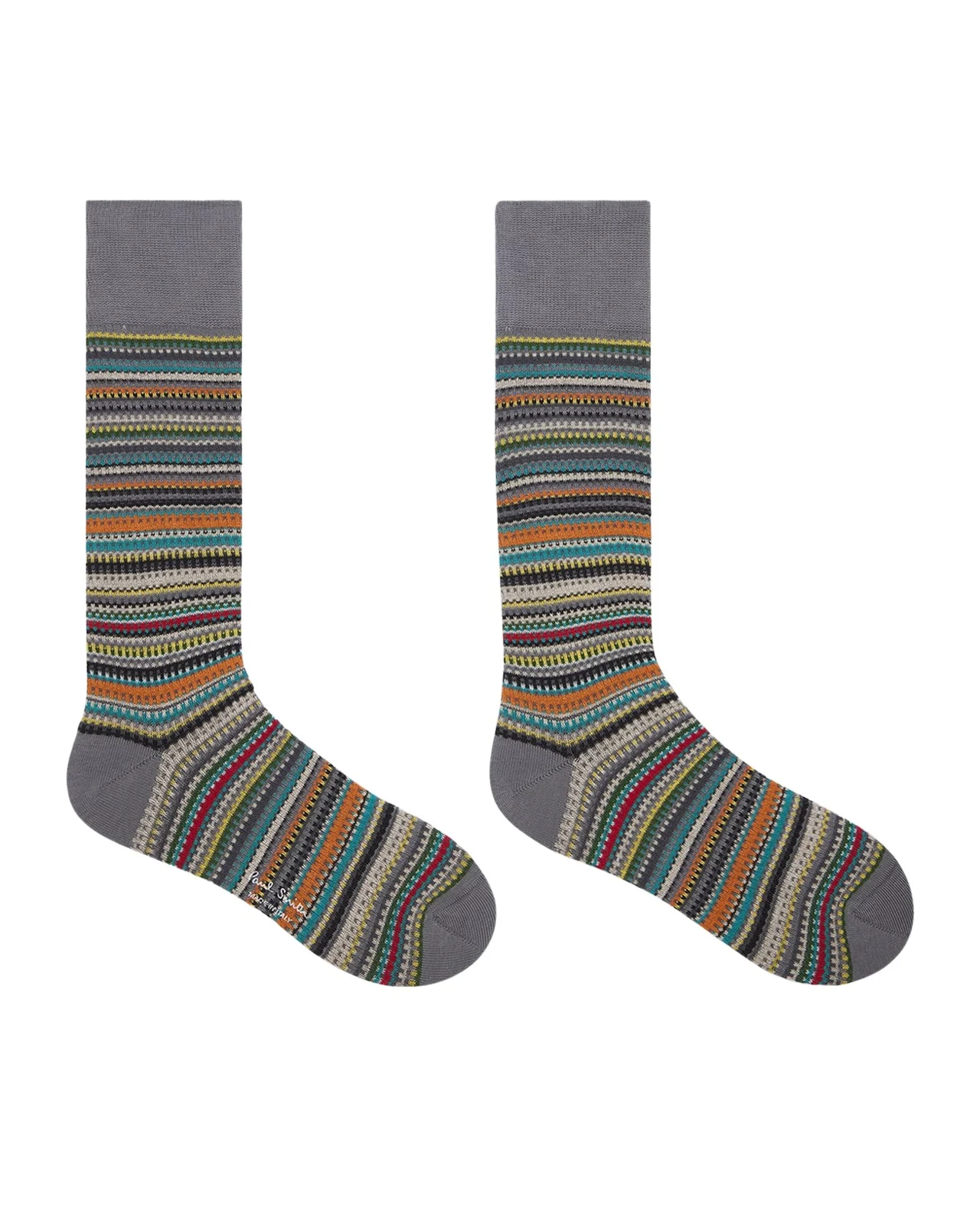 Paul Smith Men's Pique Signature Stripe Crew Socks