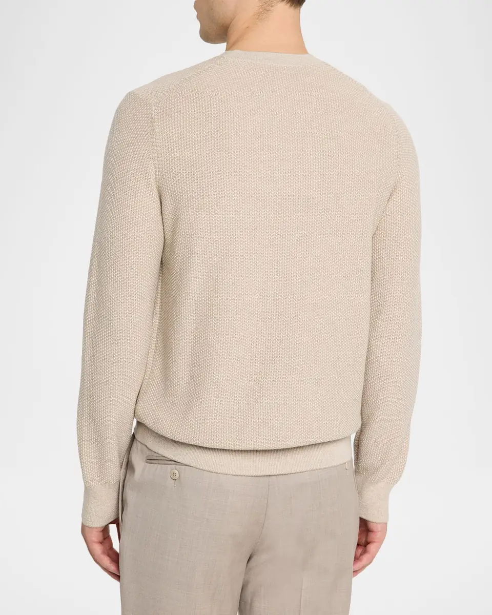 Vince Men's Geometric Jacquard Sweater | Thumbnail 3 Vince Men's Geometric Jacquard Sweater | Thumbnail 3
