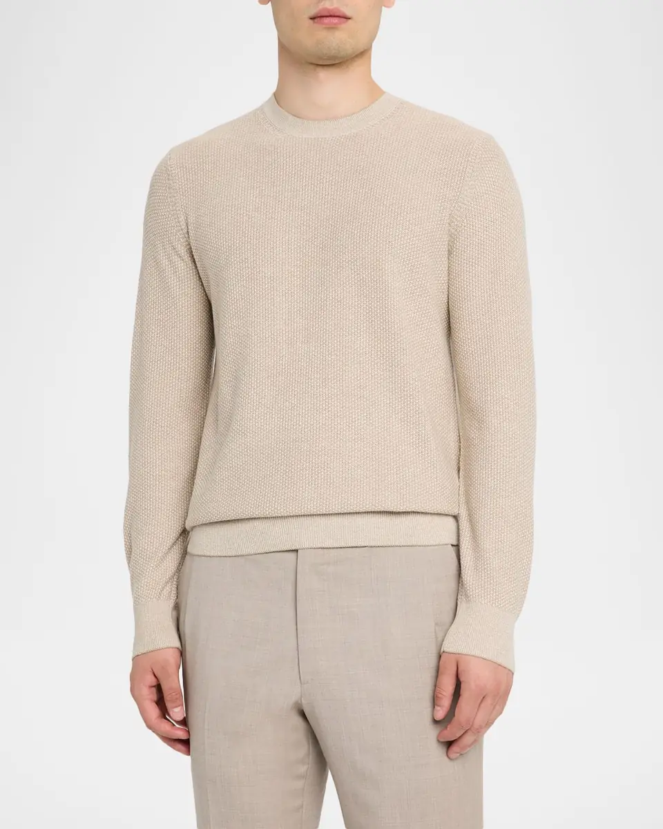 Vince Men's Geometric Jacquard Sweater | Thumbnail 4 Vince Men's Geometric Jacquard Sweater | Thumbnail 4