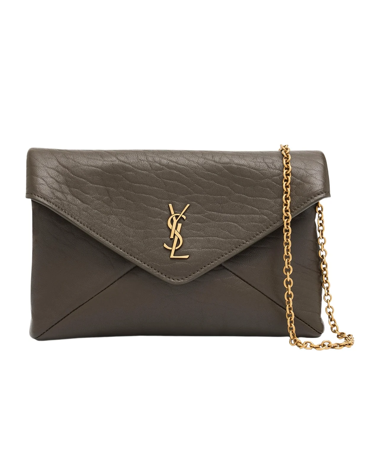 Cassandre Small Grain Leather Pouch Shoulder Bag