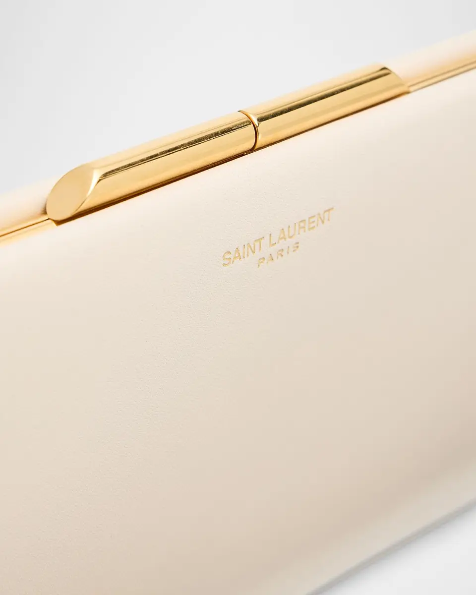 Saint Laurent Midnight Large Pochette Clutch Bag in Leather | Thumbnail 6 Saint Laurent Midnight Large Pochette Clutch Bag in Leather | Thumbnail 6