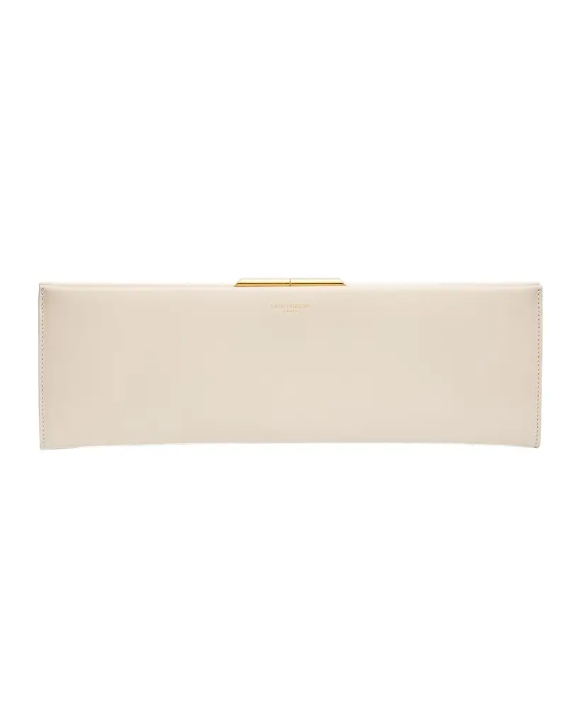 Saint Laurent Midnight Large Pochette Clutch Bag in Leather | Image 1 Saint Laurent Midnight Large Pochette Clutch Bag in Leather | Image 1