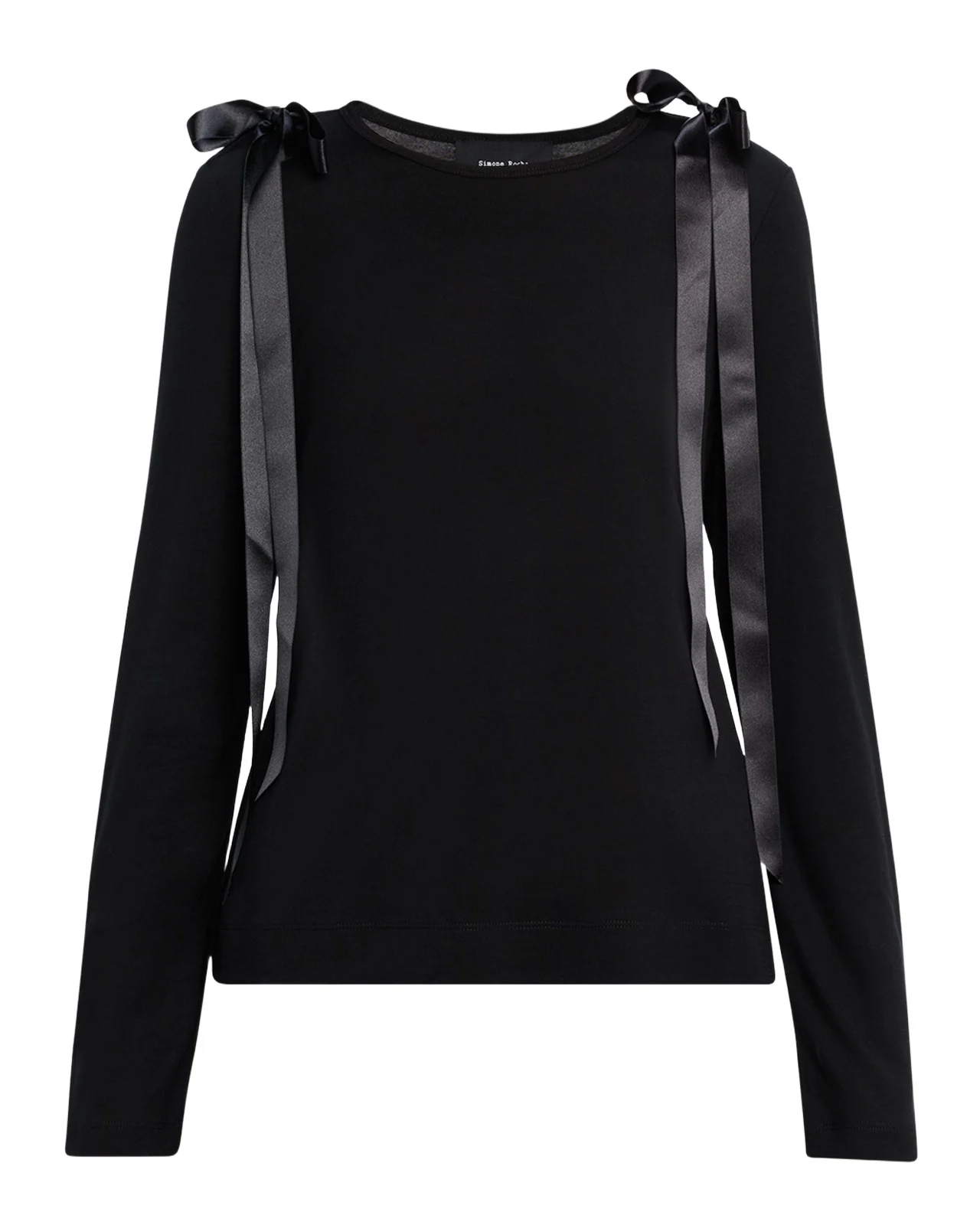 Simone Rocha Ribbon Bow Long-Sleeve T-Shirt