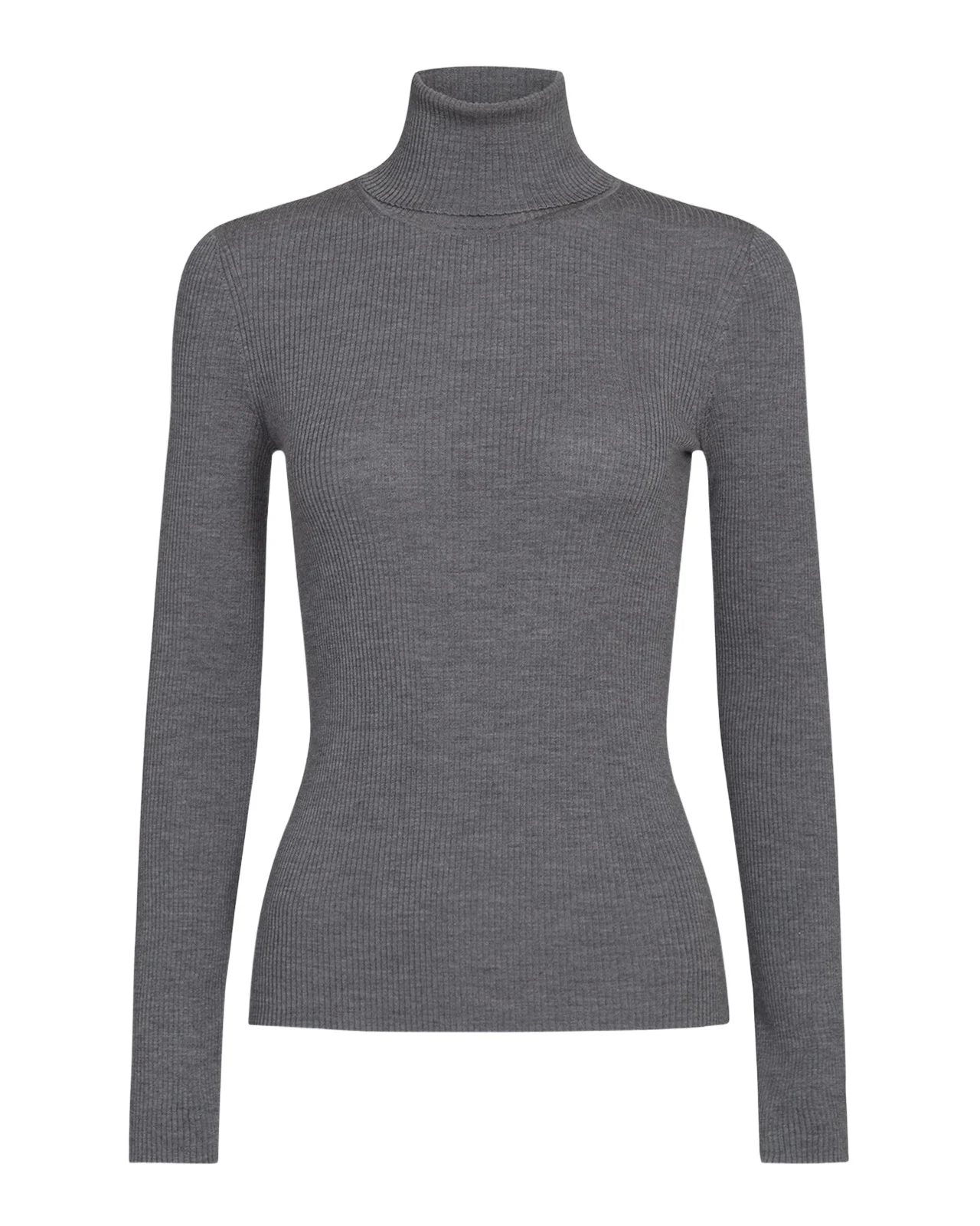 Rib-Knit Wool Turtleneck Sweater Rib-Knit Wool Turtleneck Sweater