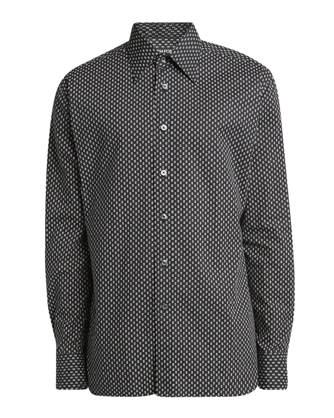Tom Ford Men's Geometric Cotton Voile Sport Shirt