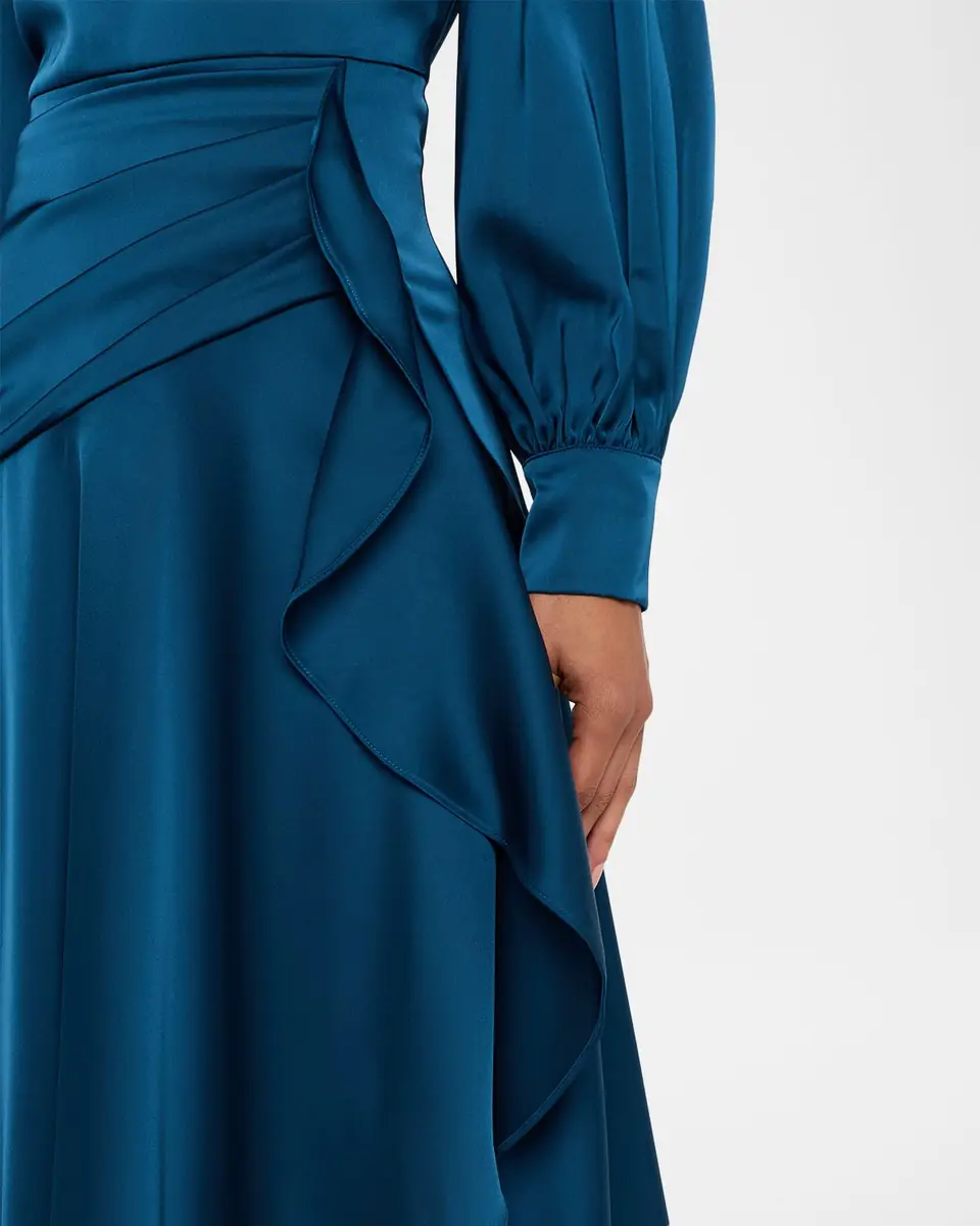 THEIA Florence Asymmetric Handkerchief Midi Dress | Thumbnail 5 THEIA Florence Asymmetric Handkerchief Midi Dress | Thumbnail 5