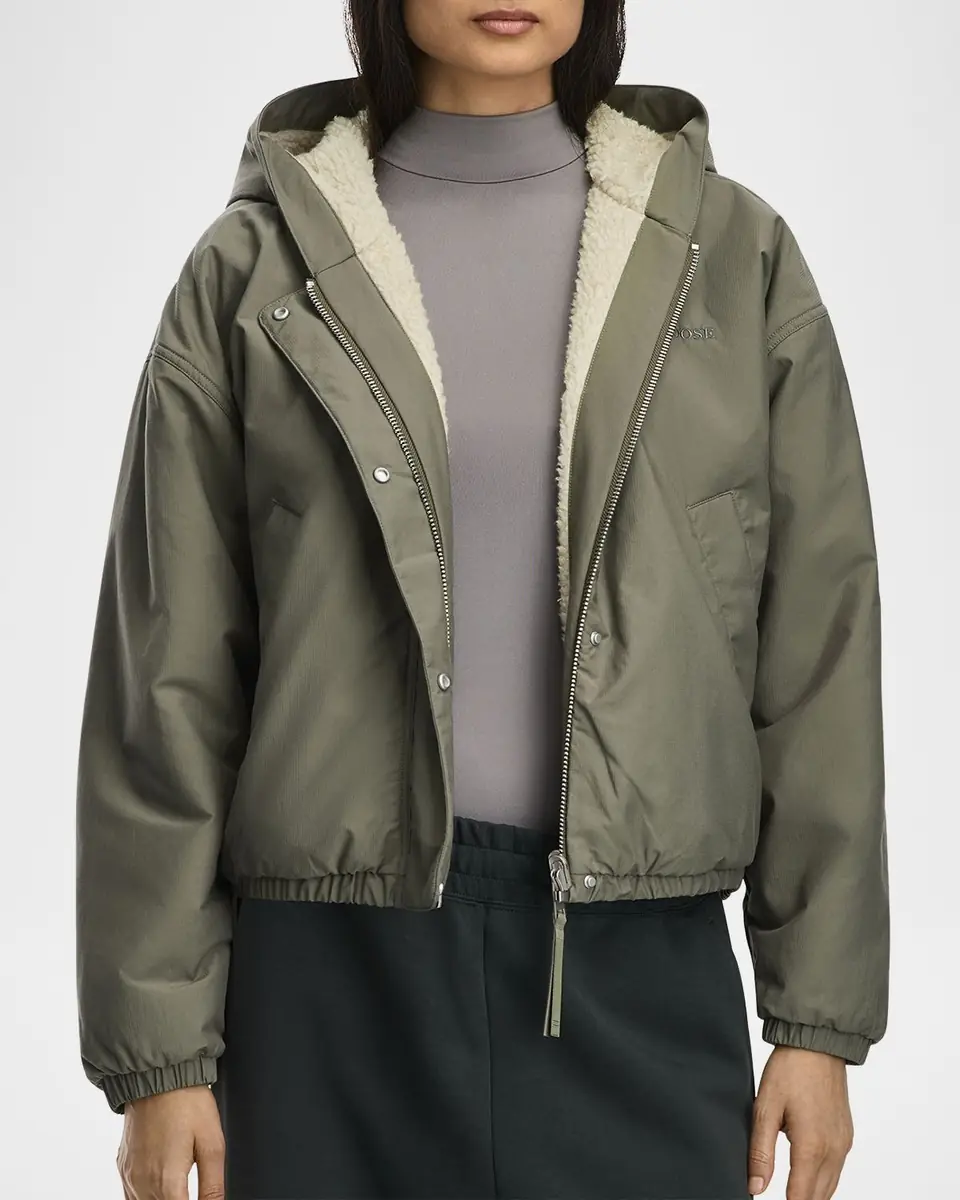 Canada Goose Alberni Reversible Fleece Bomber Jacket | Thumbnail 4 Canada Goose Alberni Reversible Fleece Bomber Jacket | Thumbnail 4