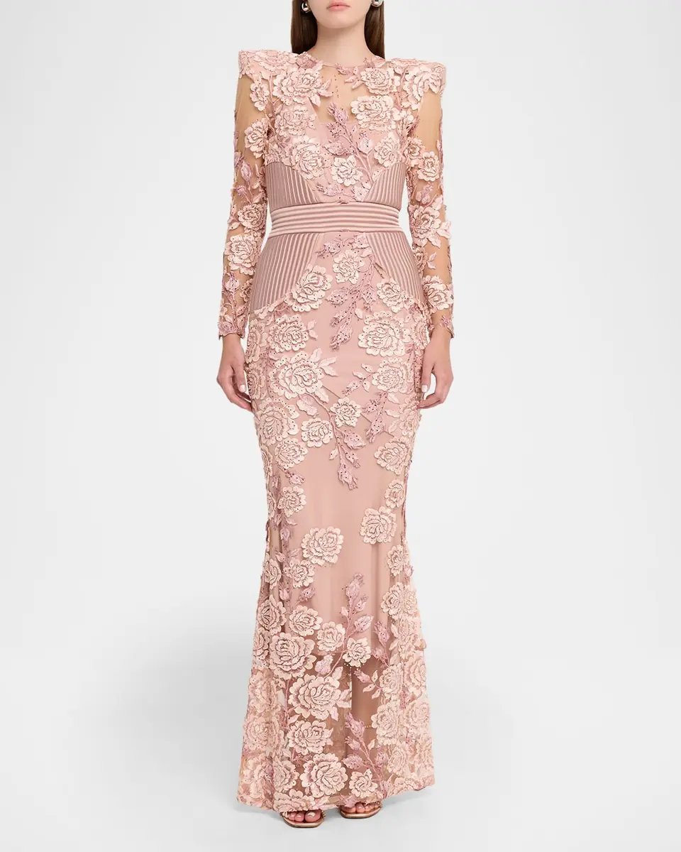 Zhivago The Beginning Floral Lace Gown | Thumbnail 2 Zhivago The Beginning Floral Lace Gown | Thumbnail 2