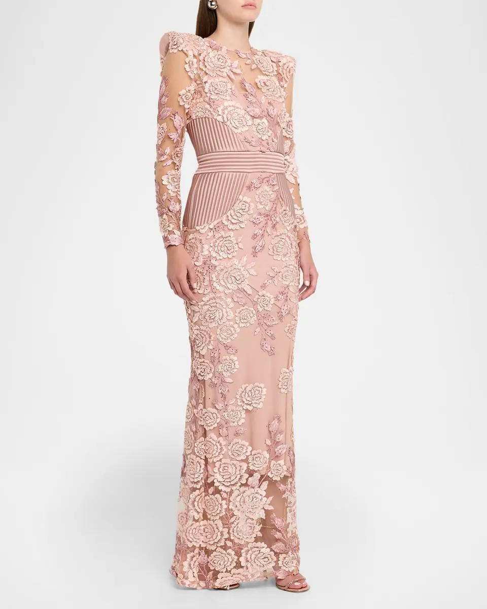 Zhivago The Beginning Floral Lace Gown | Thumbnail 4 Zhivago The Beginning Floral Lace Gown | Thumbnail 4
