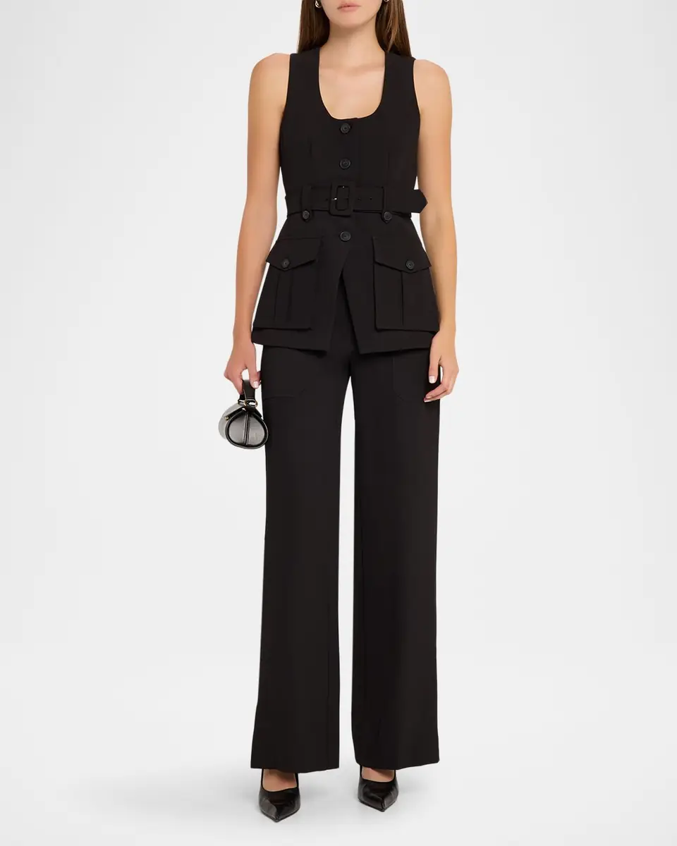 Veronica Beard Cole Wide-Leg Pants | Thumbnail 2 Veronica Beard Cole Wide-Leg Pants | Thumbnail 2