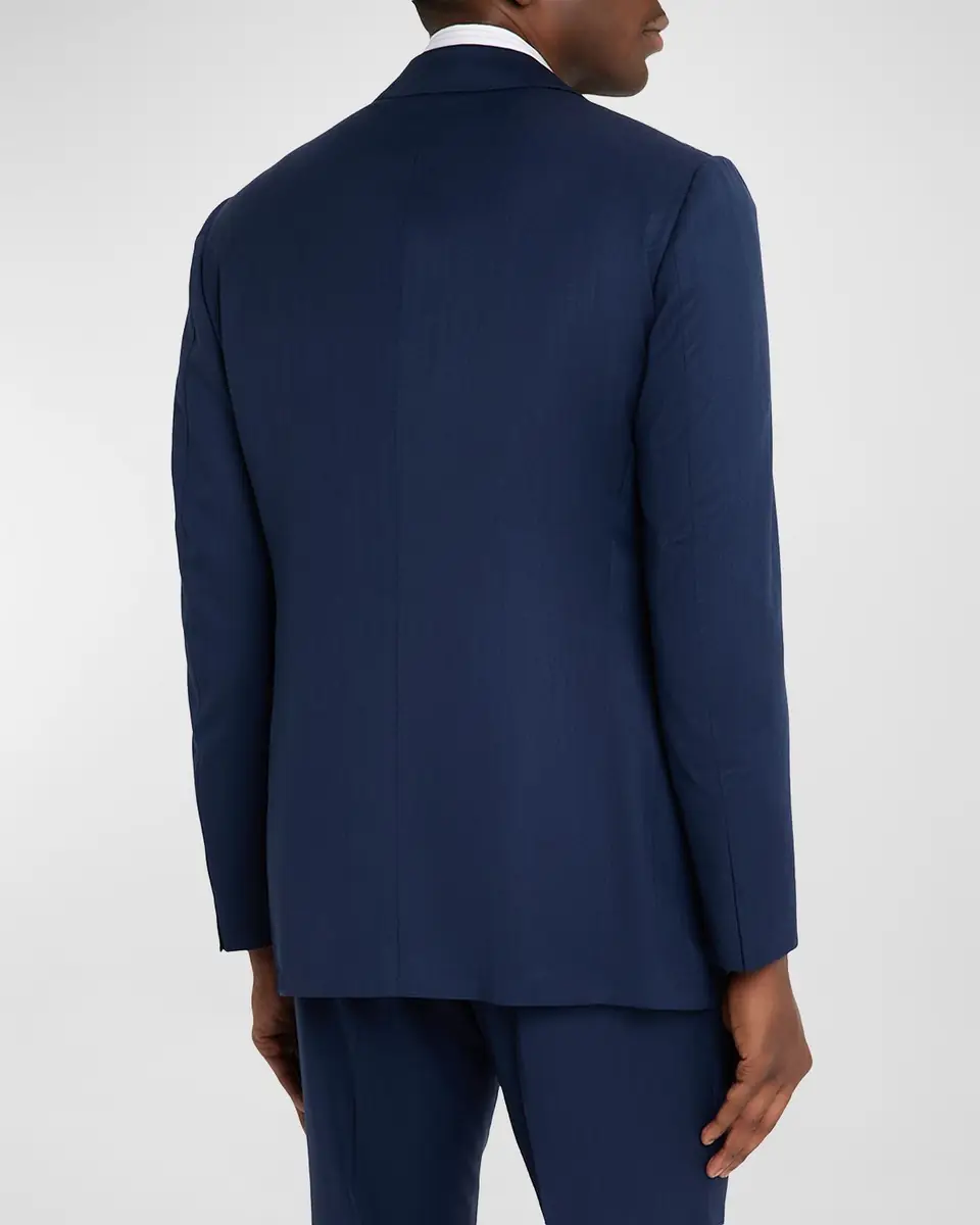 Cesare Attolini Men's Wool Chevron 130 Two-Piece Suit | Thumbnail 5 Cesare Attolini Men's Wool Chevron 130 Two-Piece Suit | Thumbnail 5