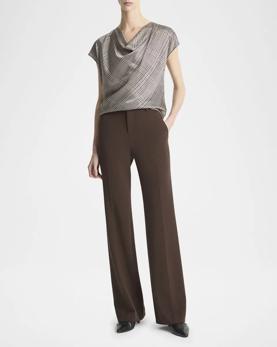 Vince Simone Mid-Rise Flare Pants | Thumbnail 4 Vince Simone Mid-Rise Flare Pants | Thumbnail 4