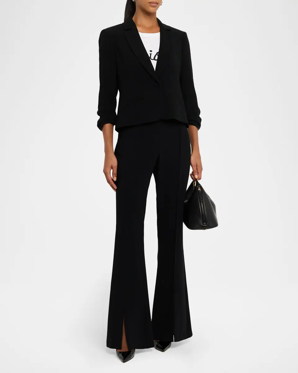 Cinq à Sept Khloe Petite Cropped 3/4-Sleeve Blazer | Thumbnail 2
