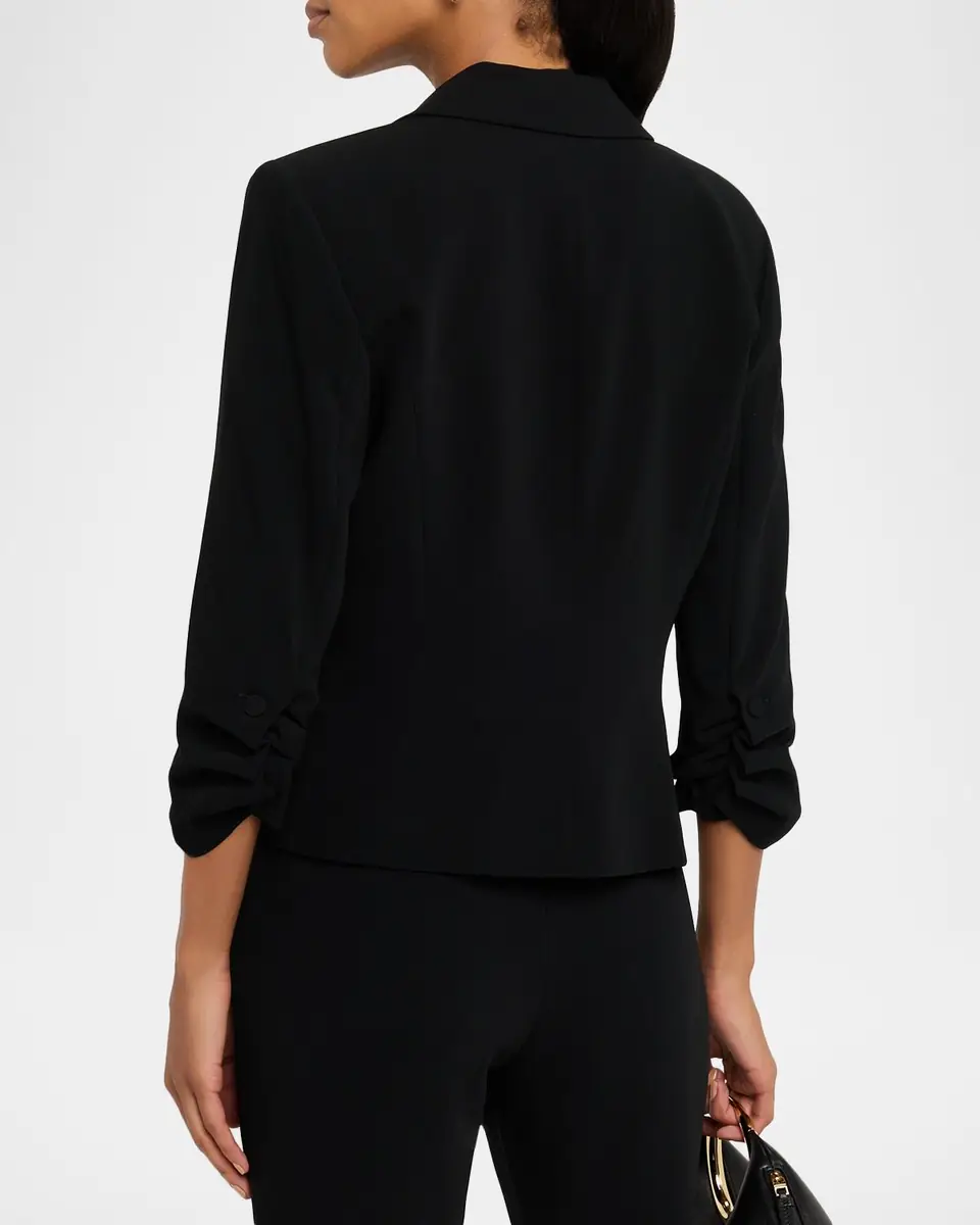 Cinq à Sept Khloe Petite Cropped 3/4-Sleeve Blazer | Thumbnail 3
