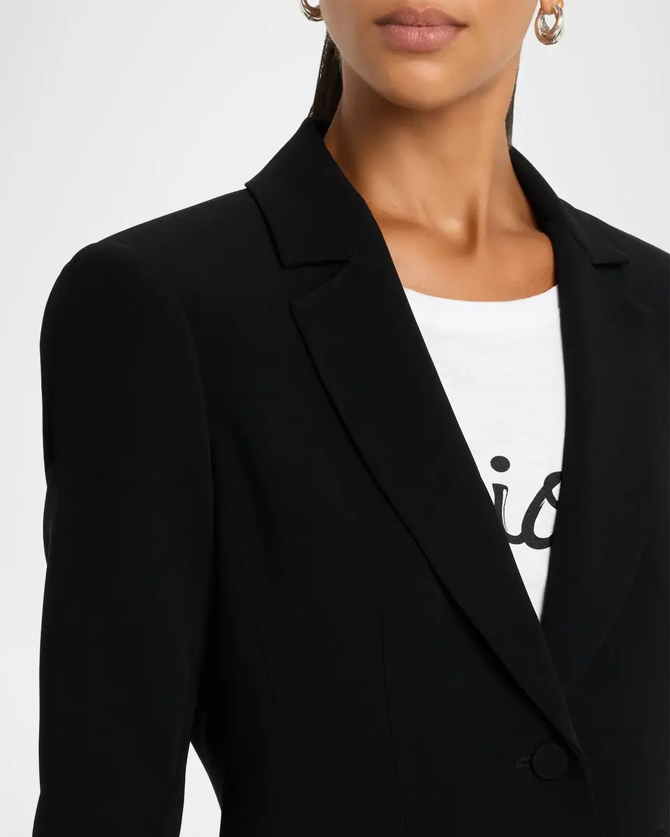 Cinq à Sept Khloe Petite Cropped 3/4-Sleeve Blazer | Thumbnail 5