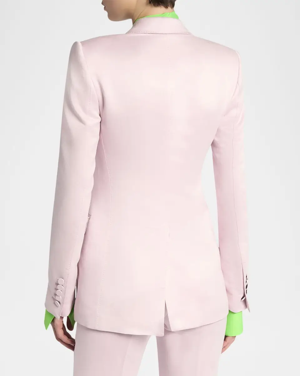 Tom Ford Single-Breasted Silk Blazer Jacket | Thumbnail 3 Tom Ford Single-Breasted Silk Blazer Jacket | Thumbnail 3