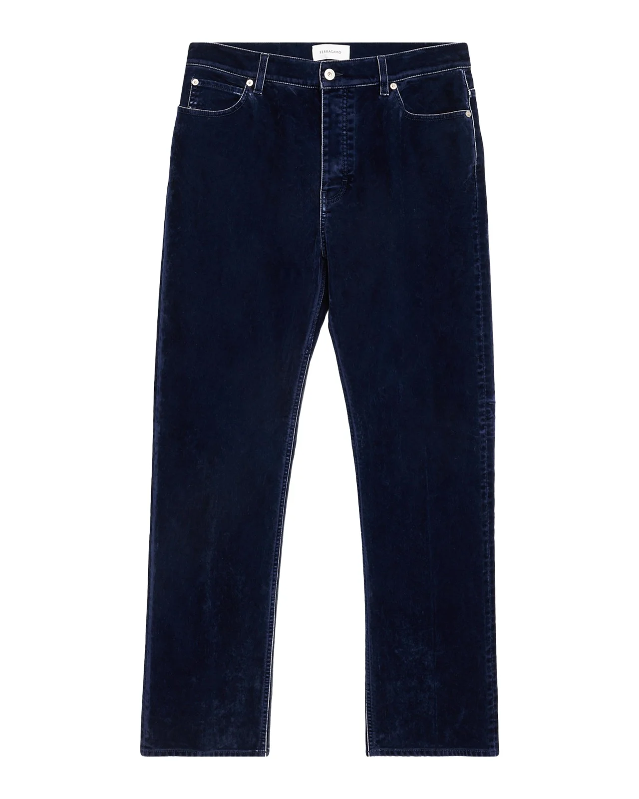 Men's Bleached-Effect Straight Leg Five-Pocket Pants Men's Bleached-Effect Straight Leg Five-Pocket Pants