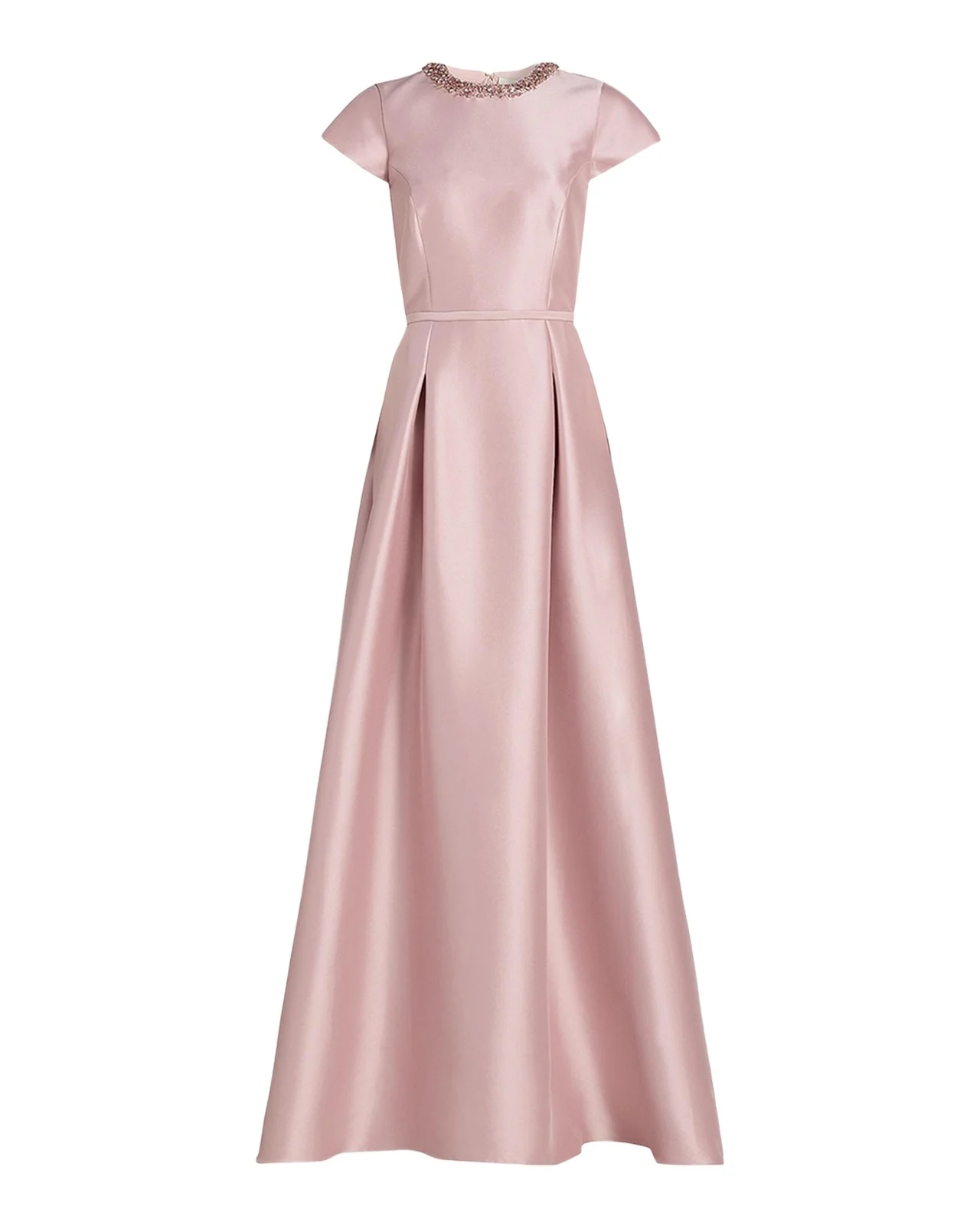 Jewel-Embellished Pleated Mikado Gown Jewel-Embellished Pleated Mikado Gown