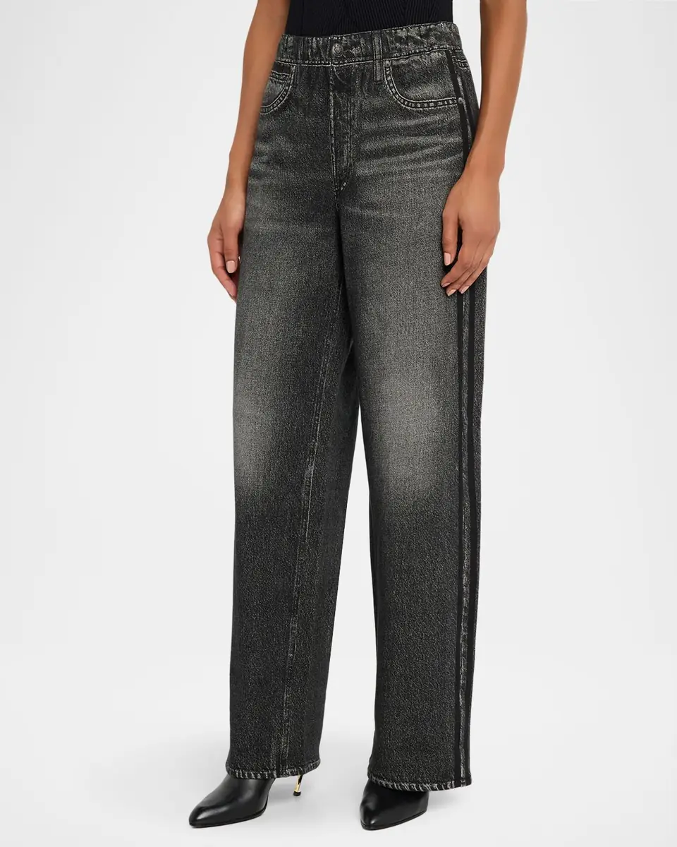 rag & bone rb Miramar Terry Wide-Leg Track Jeans | Thumbnail 4 rag & bone rb Miramar Terry Wide-Leg Track Jeans | Thumbnail 4