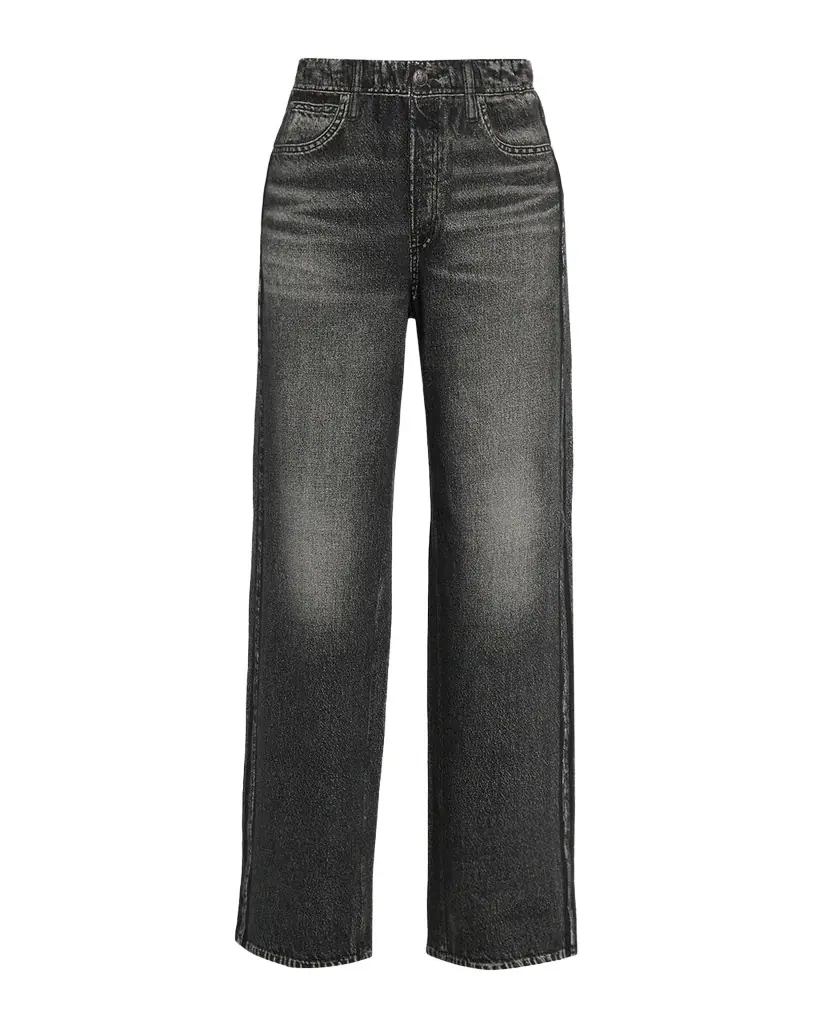 rag & bone rb Miramar Terry Wide-Leg Track Jeans