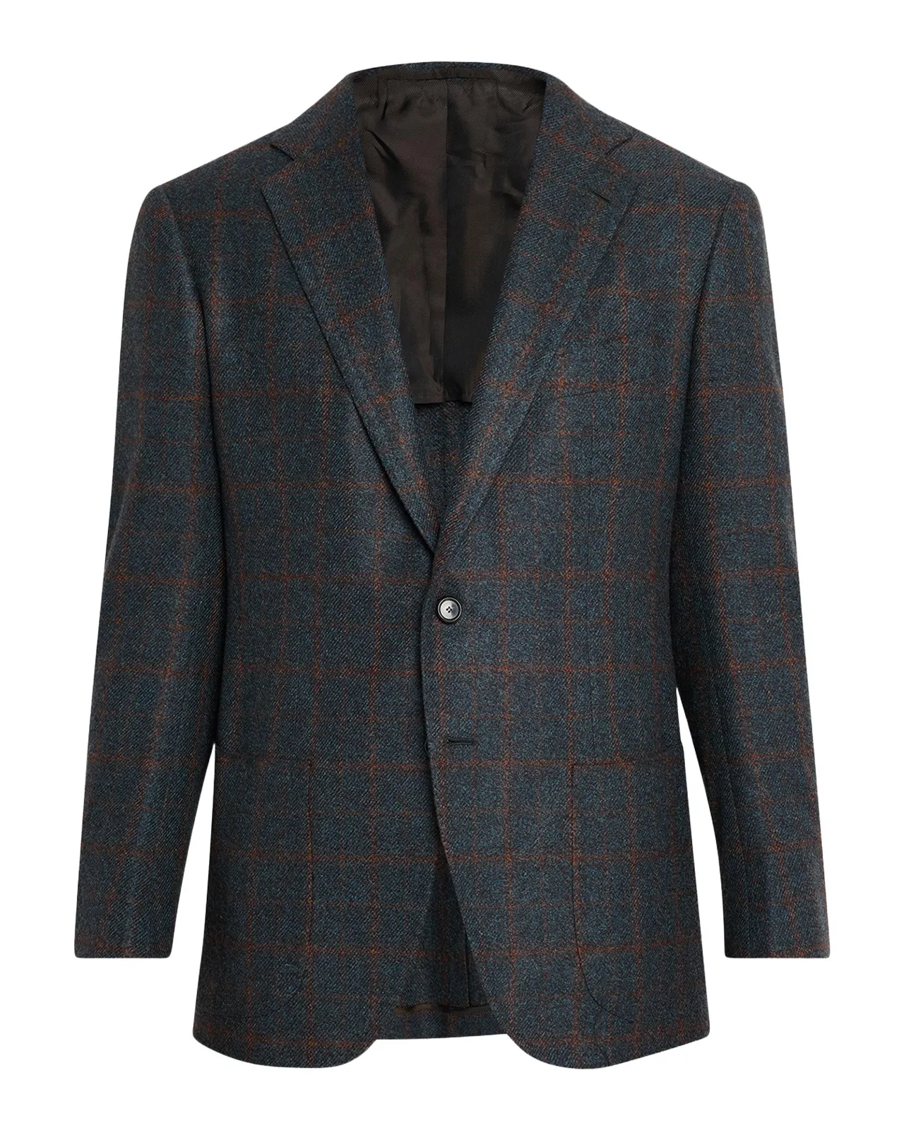 Cesare Attolini Men's Plaid Cashmere Two-Button Jacket