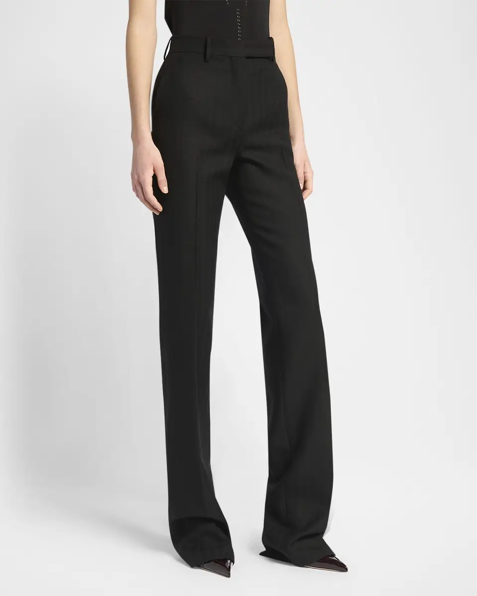 Tom Ford Herringbone Straight-Leg Trousers | Thumbnail 4 Tom Ford Herringbone Straight-Leg Trousers | Thumbnail 4