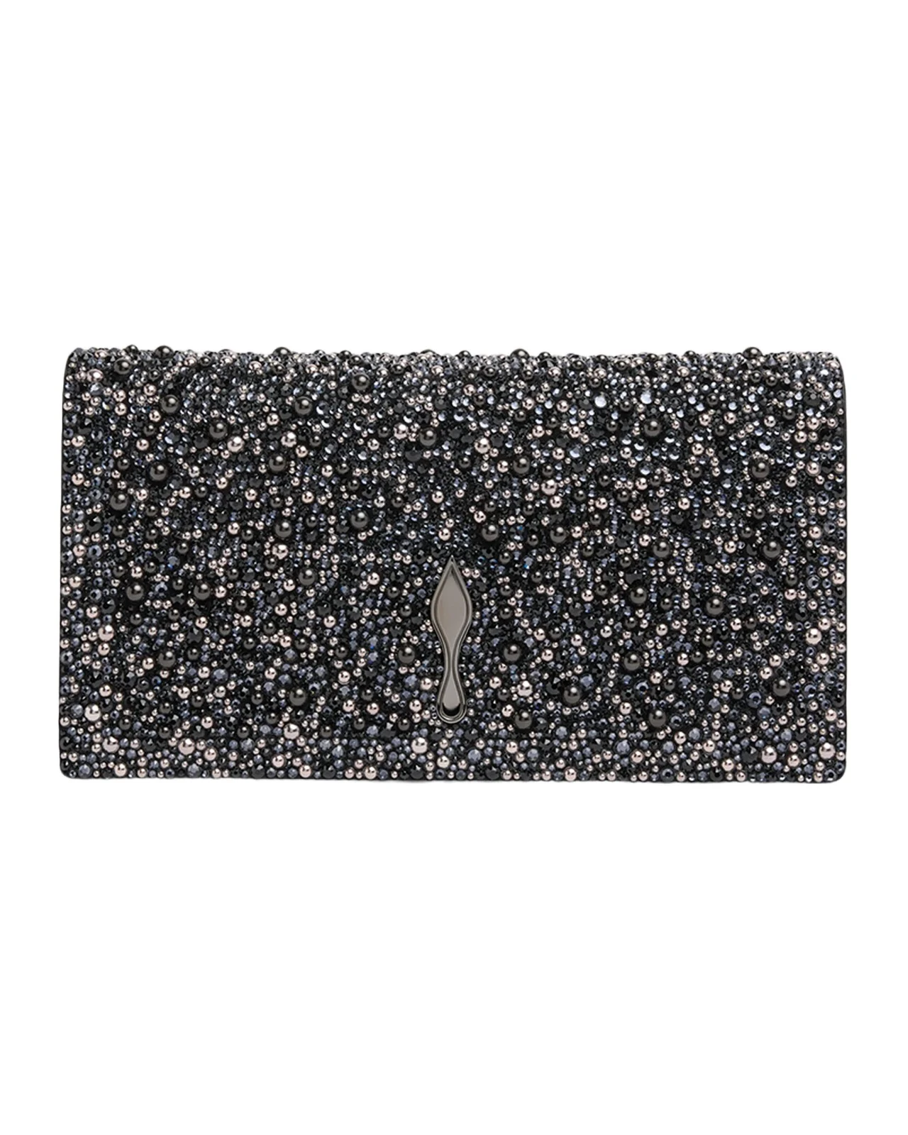Bettina Bead-Encrusted Leather Clutch Bag Bettina Bead-Encrusted Leather Clutch Bag