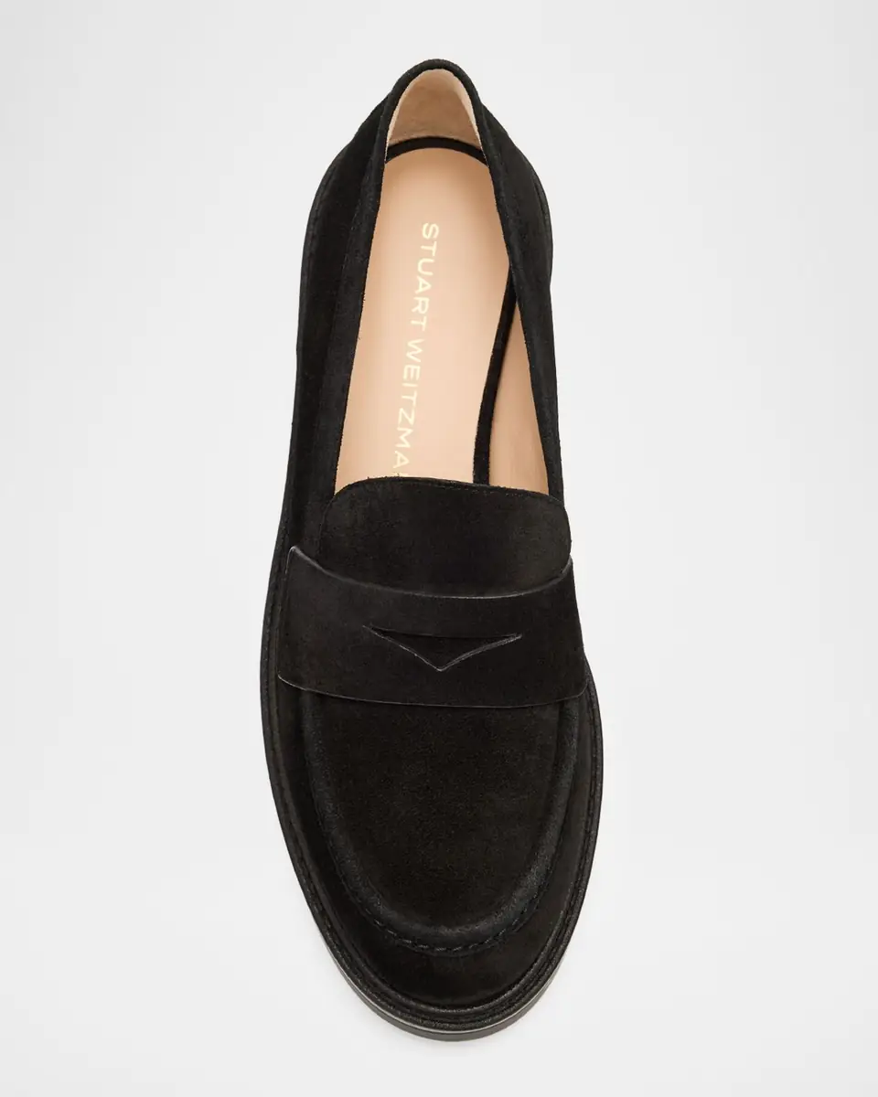 Stuart Weitzman Celia Lite Suede Penny Loafers | Thumbnail 6 Stuart Weitzman Celia Lite Suede Penny Loafers | Thumbnail 6