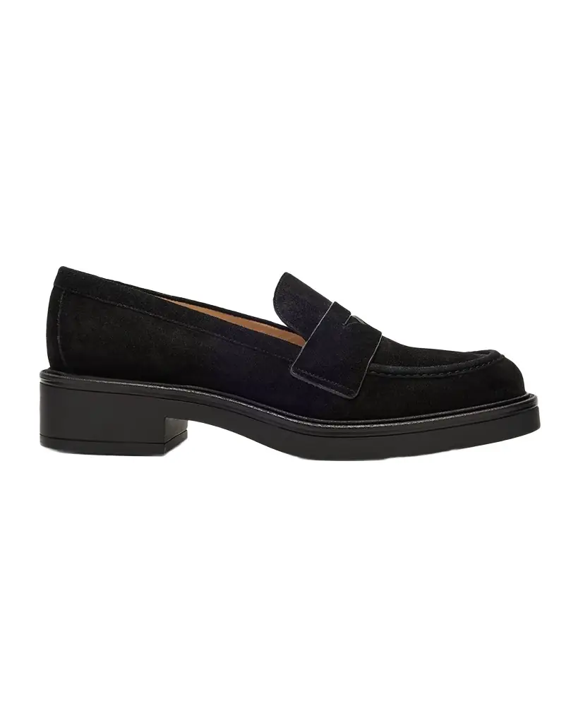 Stuart Weitzman Celia Lite Suede Penny Loafers | Image 1 Stuart Weitzman Celia Lite Suede Penny Loafers | Image 1
