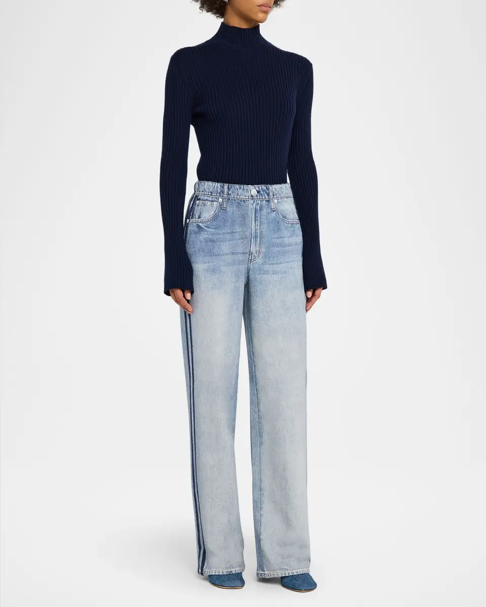 rag & bone rb Miramar Terry Wide-Leg Track Jeans | Thumbnail 2 rag & bone rb Miramar Terry Wide-Leg Track Jeans | Thumbnail 2