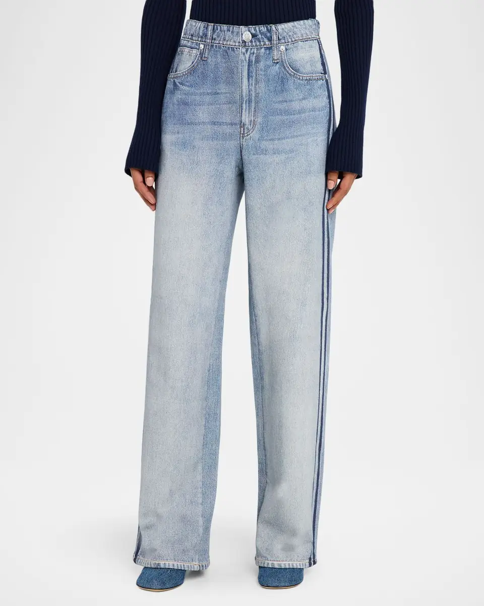rag & bone rb Miramar Terry Wide-Leg Track Jeans | Thumbnail 4 rag & bone rb Miramar Terry Wide-Leg Track Jeans | Thumbnail 4