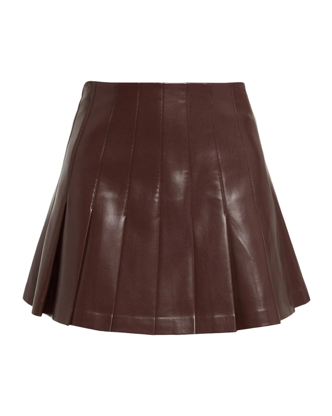 Carter Pleated Vegan Leather Mini Skirt Carter Pleated Vegan Leather Mini Skirt
