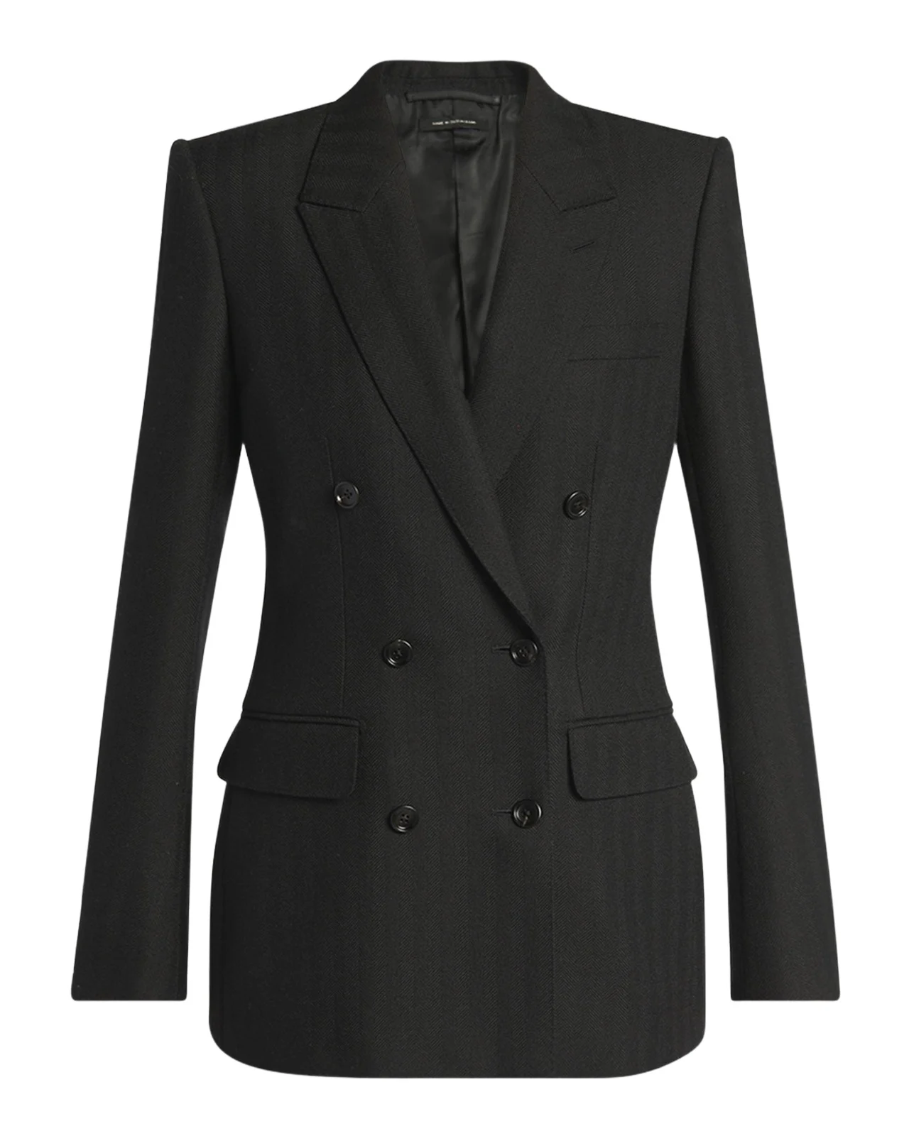 Herringbone Double-Breasted Blazer Herringbone Double-Breasted Blazer