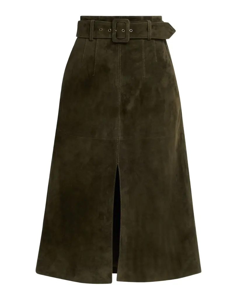 Alexie Suede Midi Skirt Alexie Suede Midi Skirt
