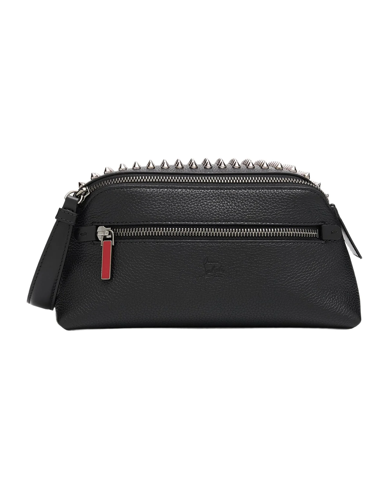 Men's Funky Leather Empire Spikes Travel Pouch Men's Funky Leather Empire Spikes Travel Pouch