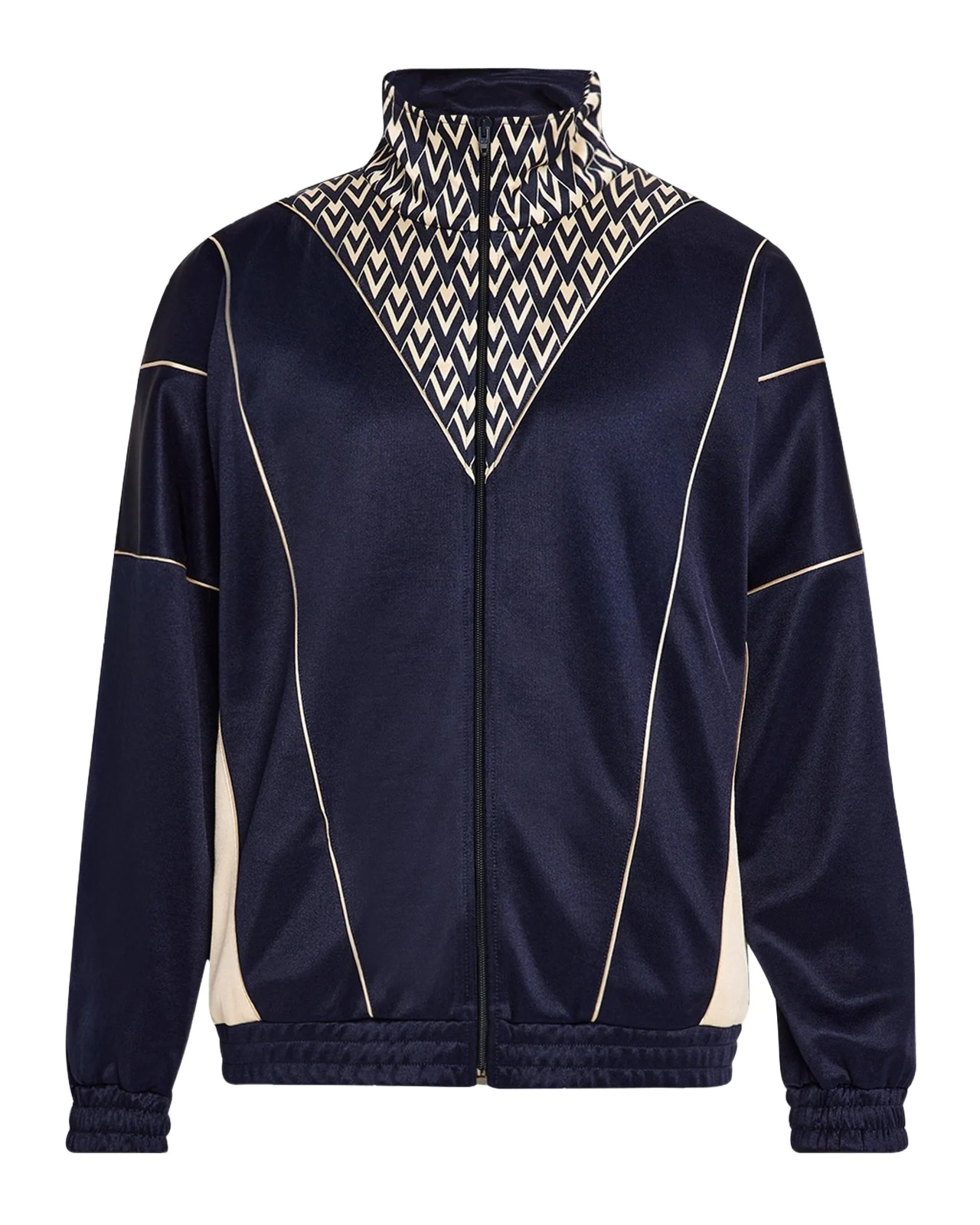 Valentino Garavani Men's Acetate Inlaid Toute La V Full-Zip Sweatshirt