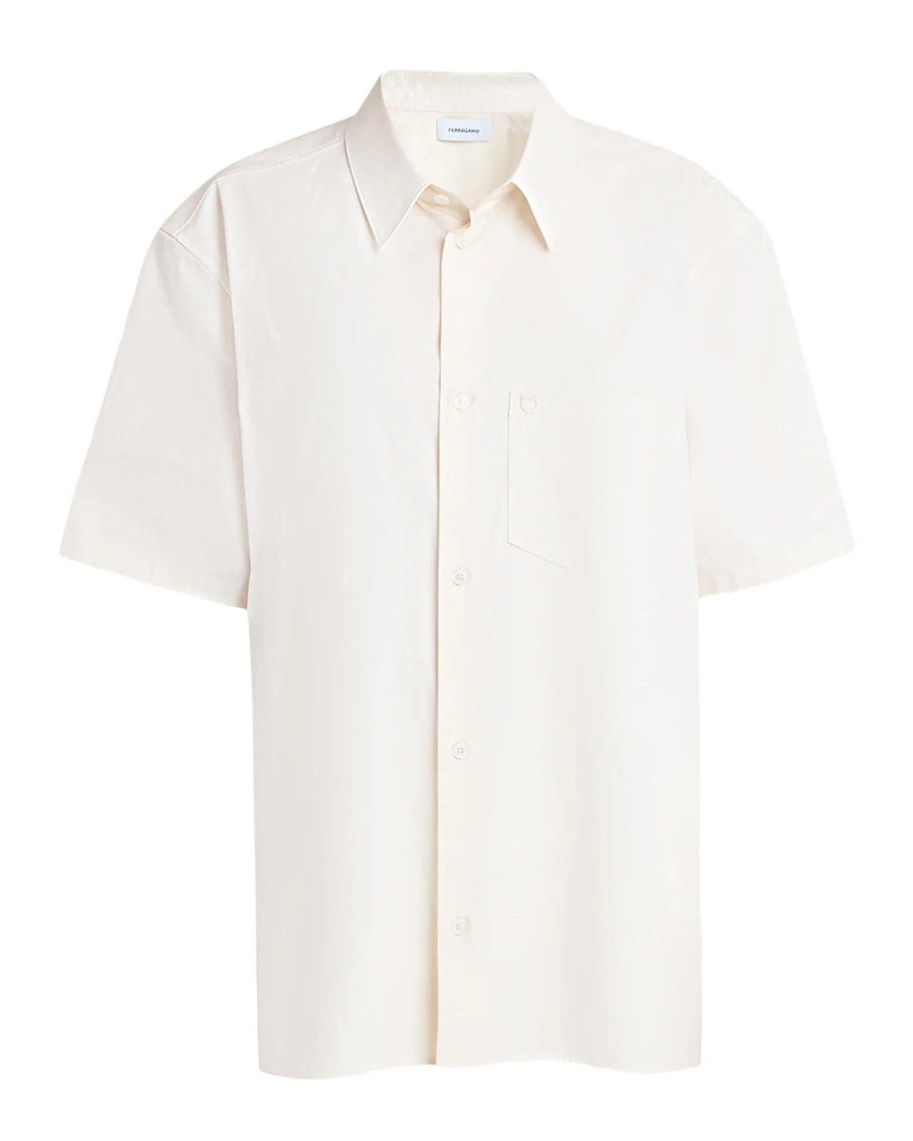 Silk Canvas Short-Sleeve Button-Down Shirt Silk Canvas Short-Sleeve Button-Down Shirt