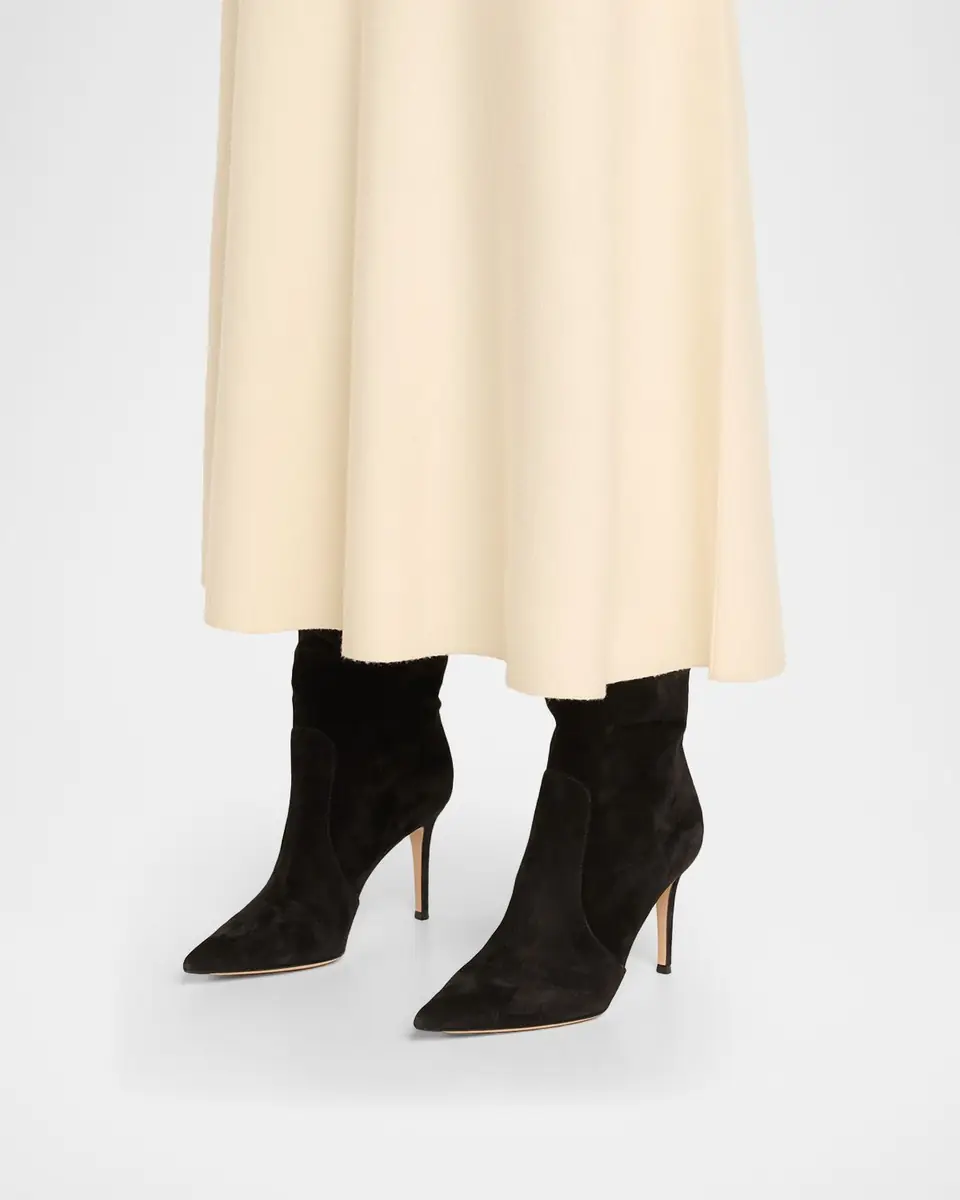 Gianvito Rossi Hansen Suede Pointed-Toe Knee Boots | Thumbnail 2