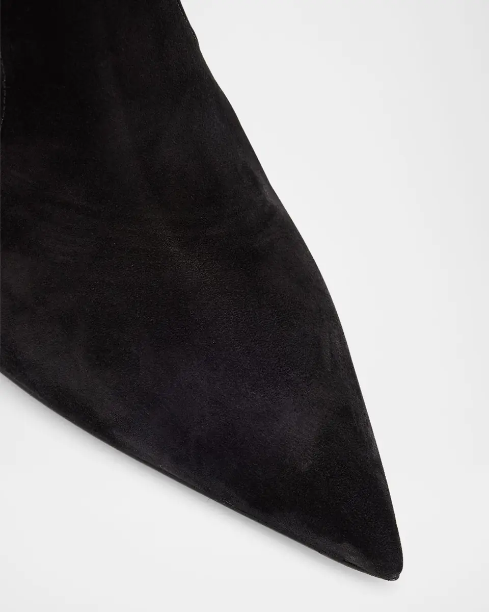 Gianvito Rossi Hansen Suede Pointed-Toe Knee Boots | Thumbnail 5