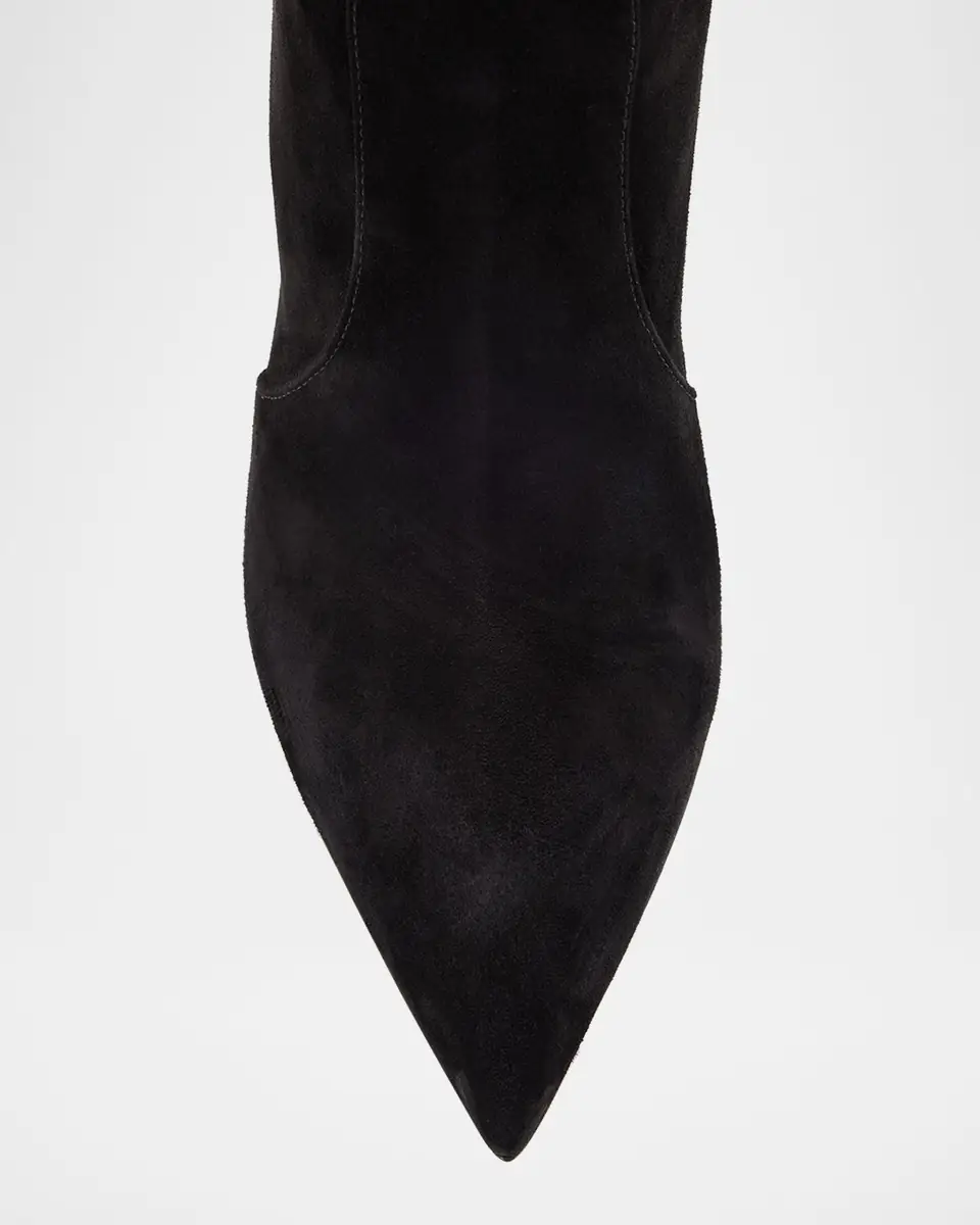 Gianvito Rossi Hansen Suede Pointed-Toe Knee Boots | Thumbnail 6