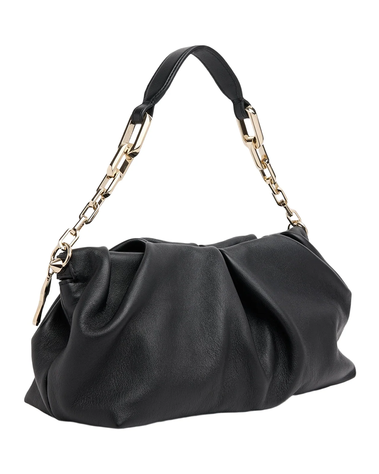 Eva Pleated Nappa Leather Shoulder Bag Eva Pleated Nappa Leather Shoulder Bag
