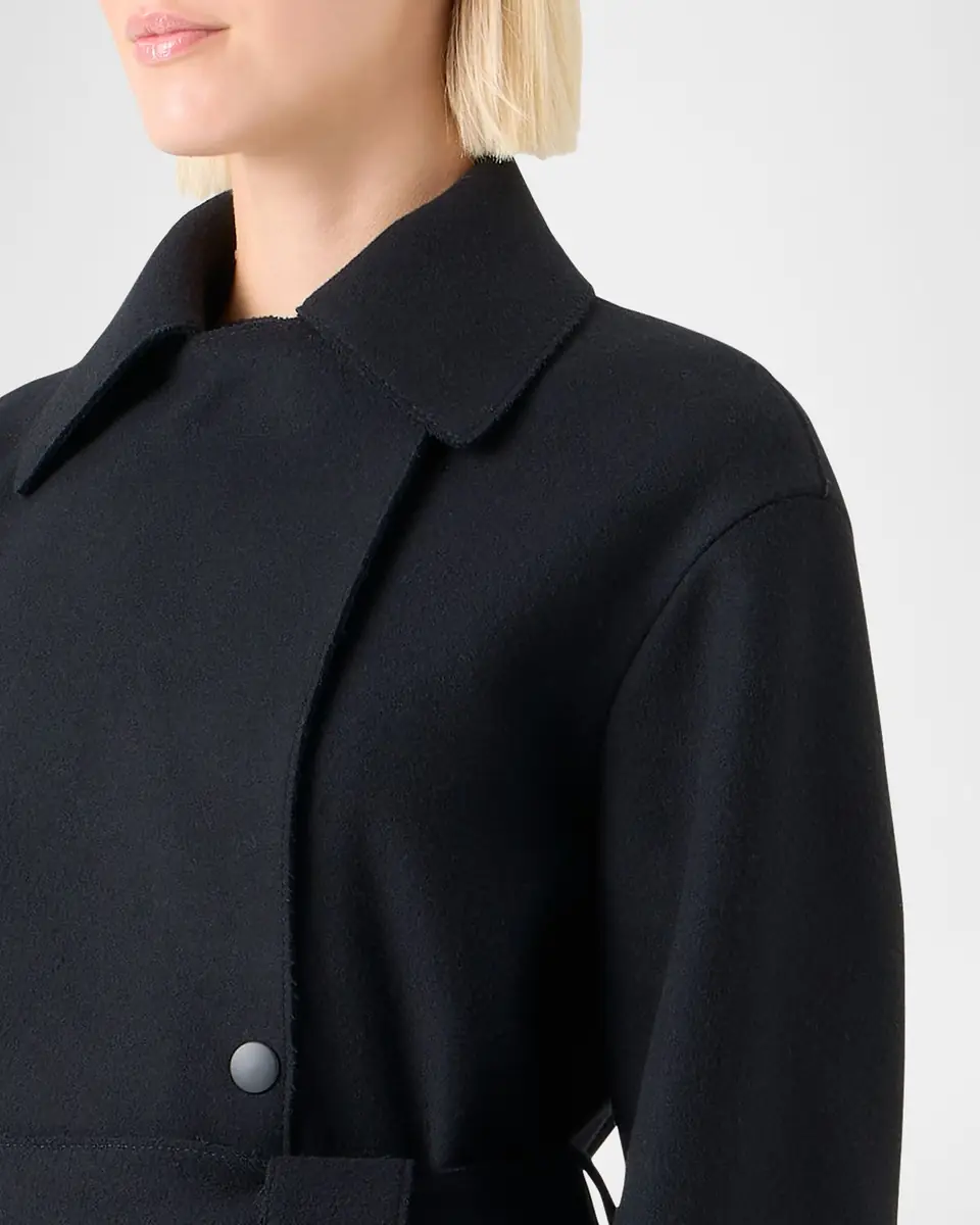 Akris punto Fringed Wool Belted Maxi Trench Coat | Thumbnail 5