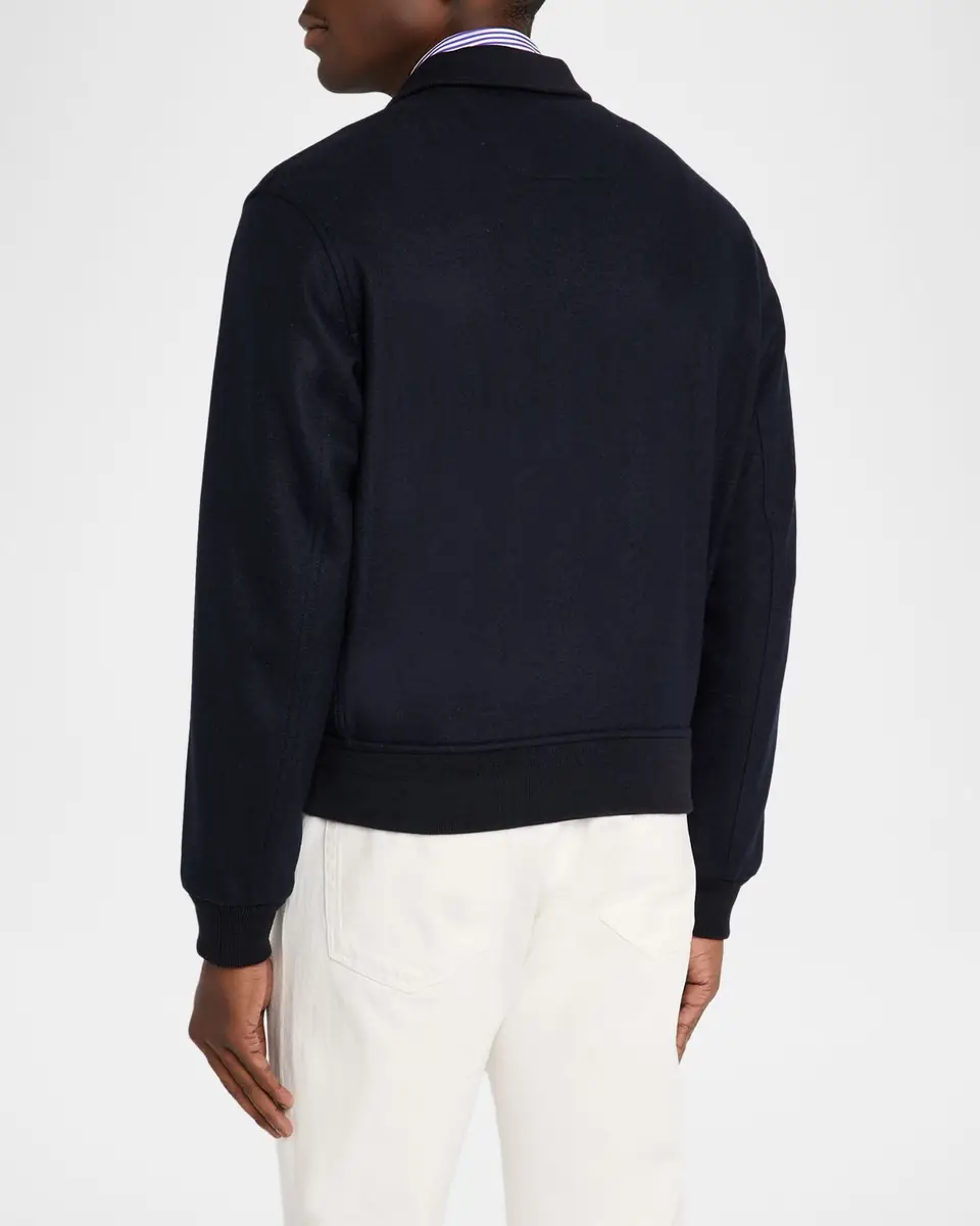 Ralph Lauren Purple Label Men's Felton Cashmere-Blend Flight Jacket | Thumbnail 3 Ralph Lauren Purple Label Men's Felton Cashmere-Blend Flight Jacket | Thumbnail 3