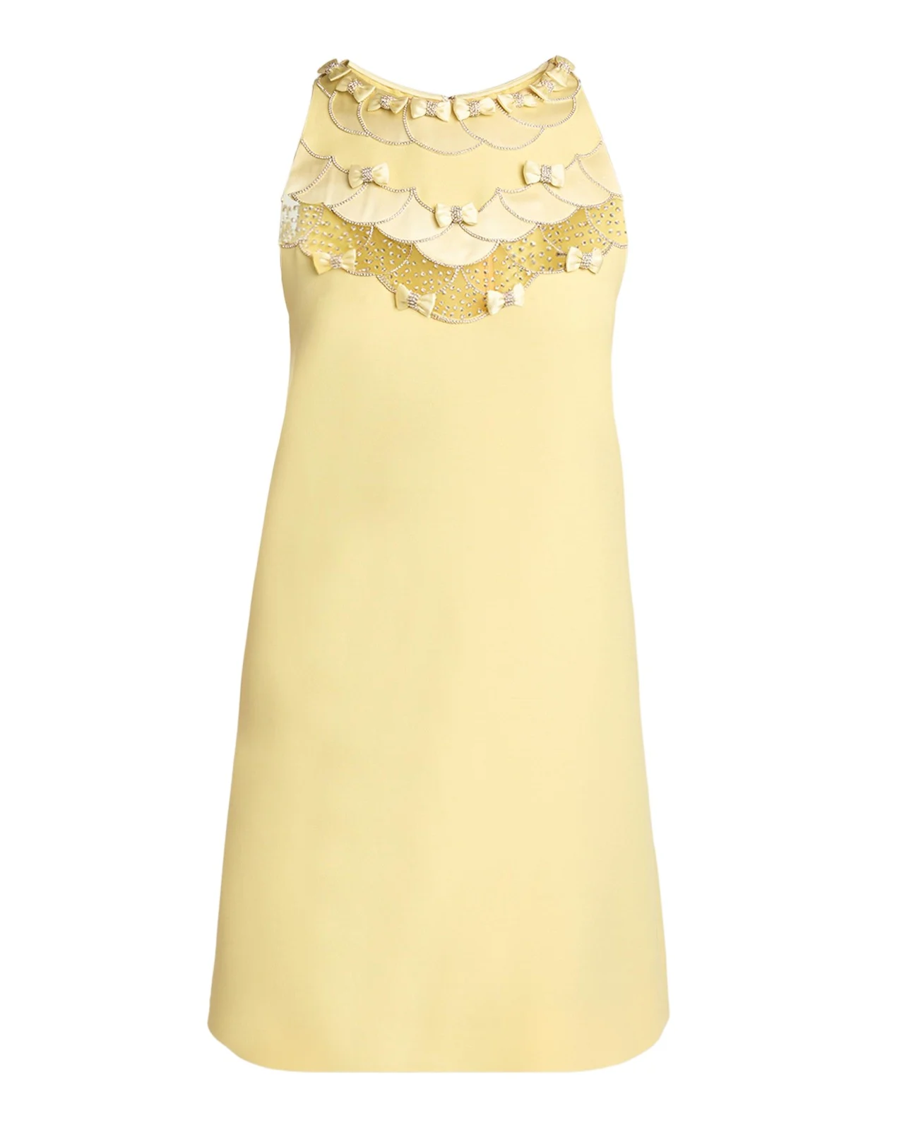 Sleeveless Embroidered Mini Shift Dress