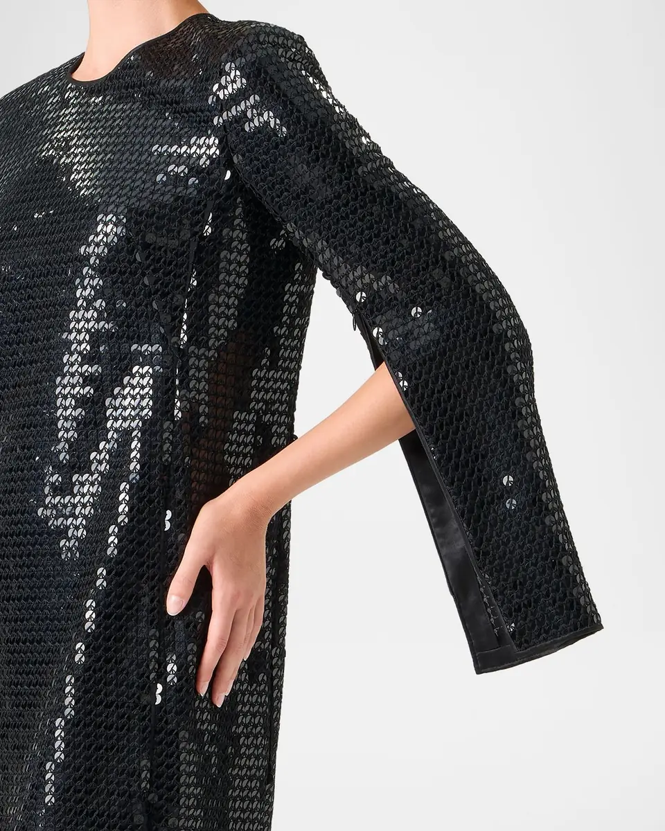 Akris Corded Sequin Short Cocktail Dress | Thumbnail 5 Akris Corded Sequin Short Cocktail Dress | Thumbnail 5