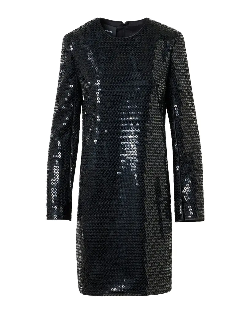 Akris Corded Sequin Short Cocktail Dress | Image 1 Akris Corded Sequin Short Cocktail Dress | Image 1