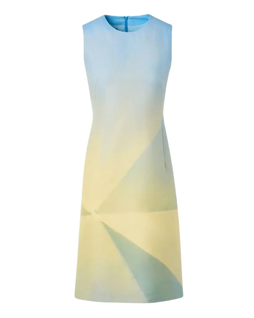 Akris Sunbeam Print Silk Sleeveless Dress | Image 1 Akris Sunbeam Print Silk Sleeveless Dress | Image 1