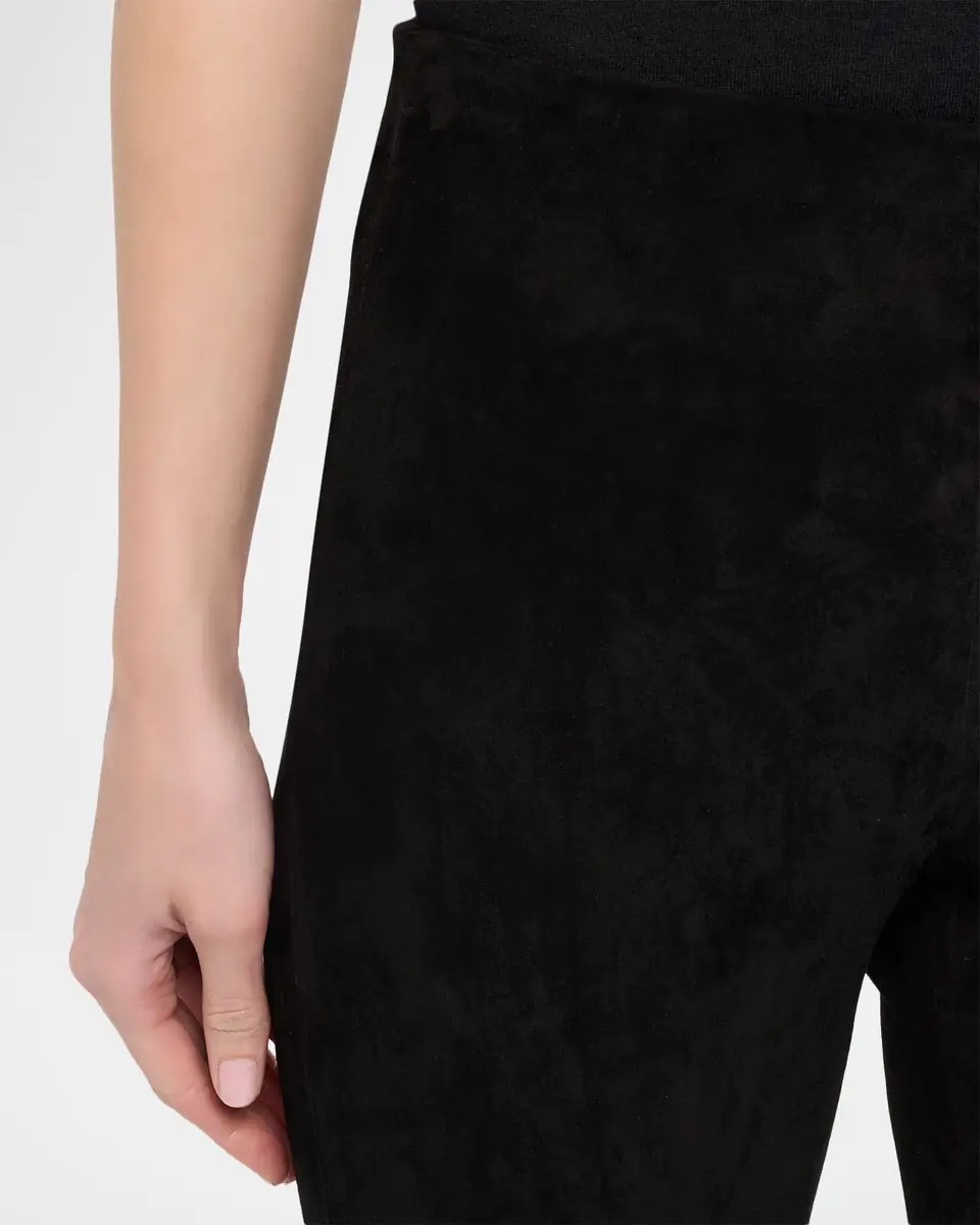 Alice + Olivia Lennox Mid-Rise Suede Leggings | Thumbnail 5 Alice + Olivia Lennox Mid-Rise Suede Leggings | Thumbnail 5