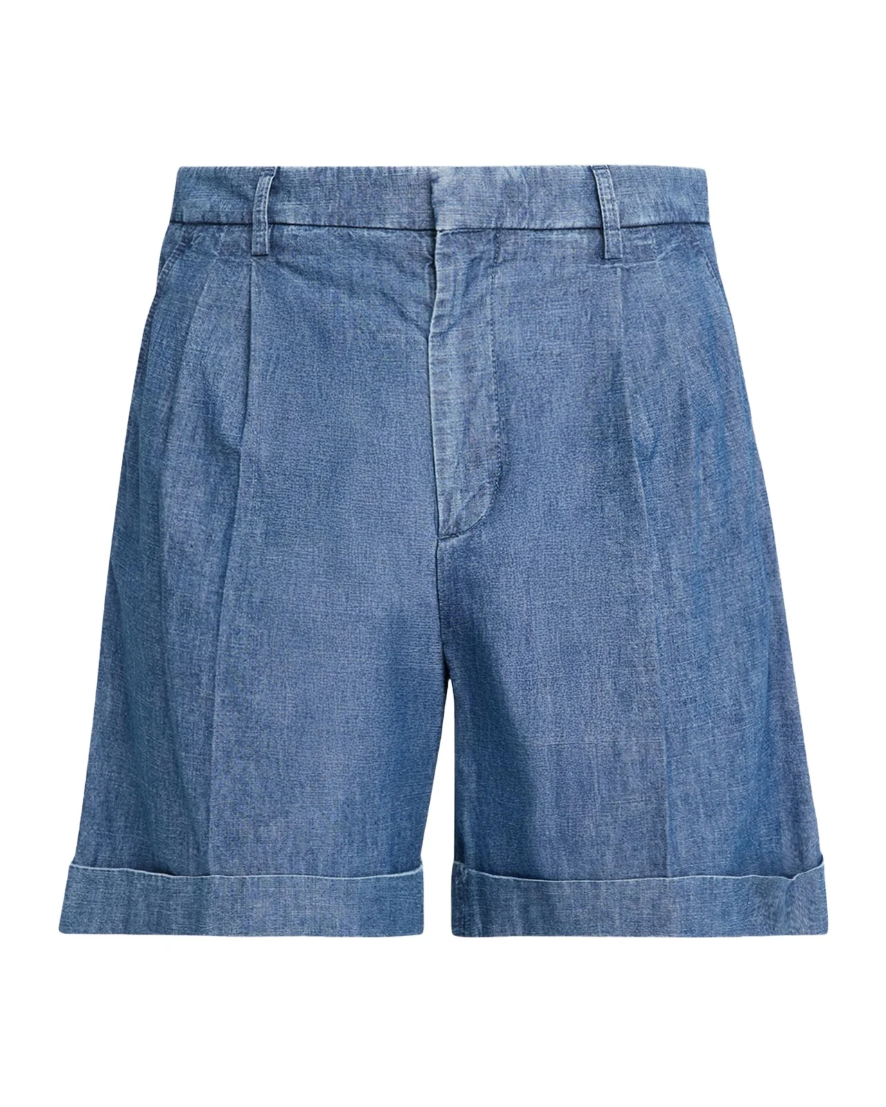 Men's Crochet-Trim Denim Shorts Men's Crochet-Trim Denim Shorts